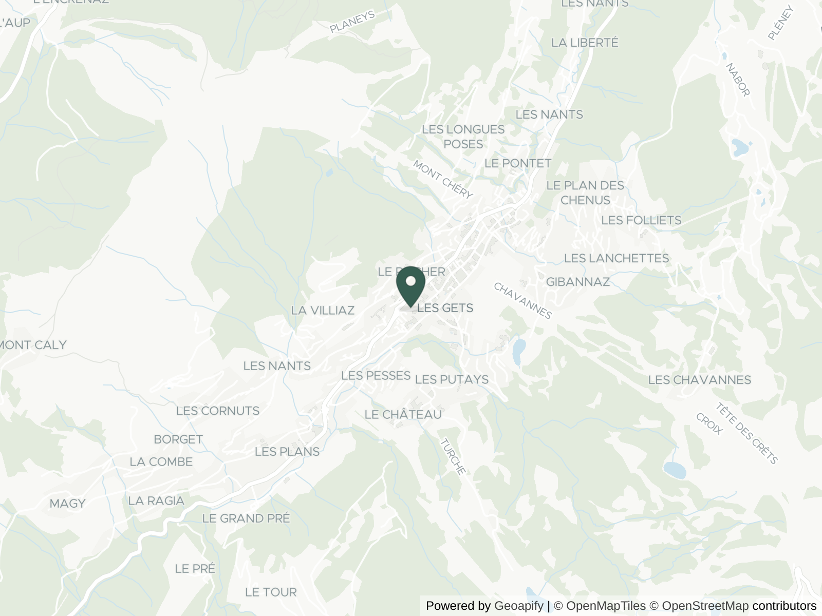 Map of Les Gets