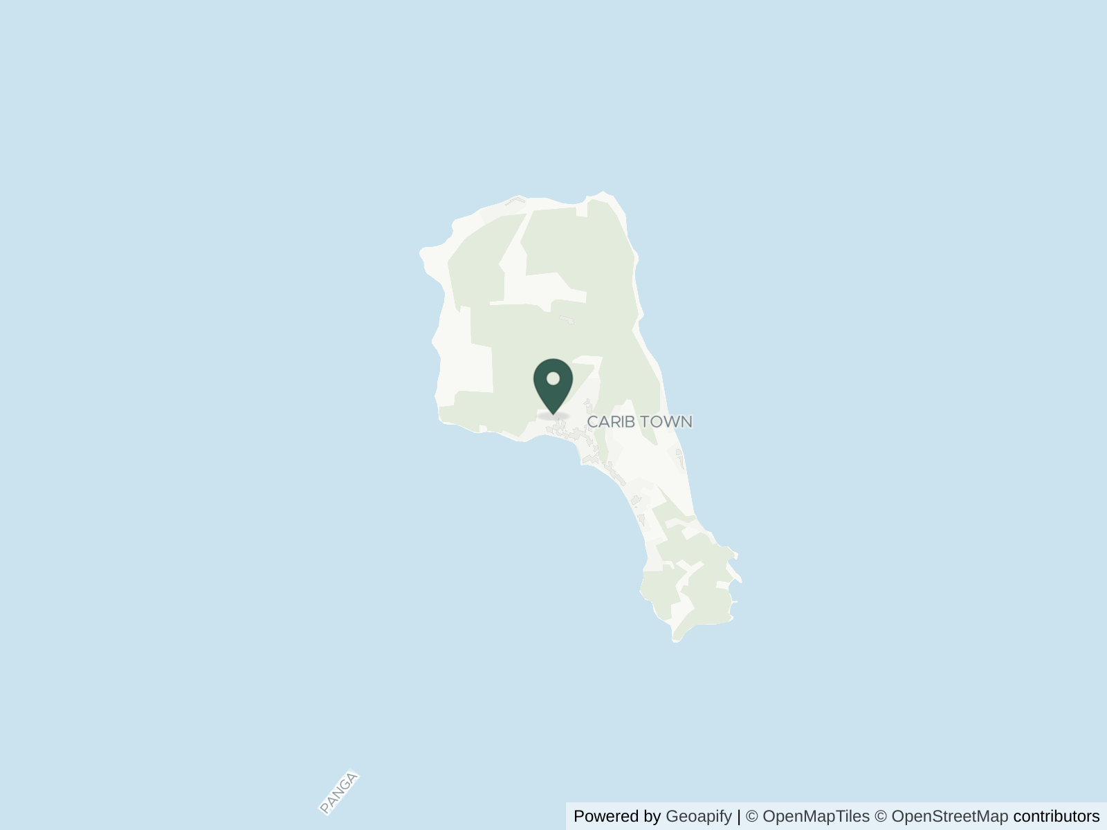 Map of Little Corn Island