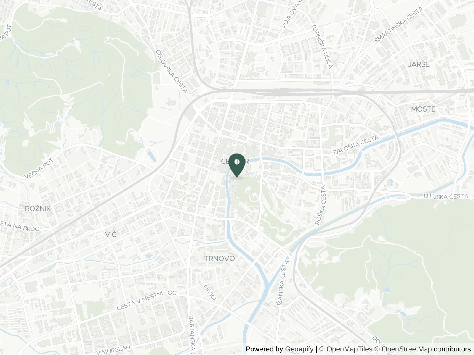 Map of Ljubljana