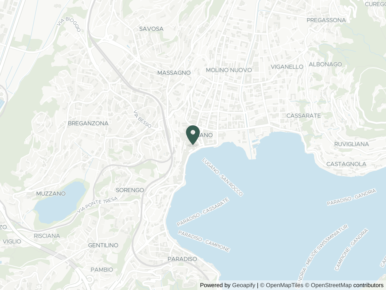 Map of Lugano