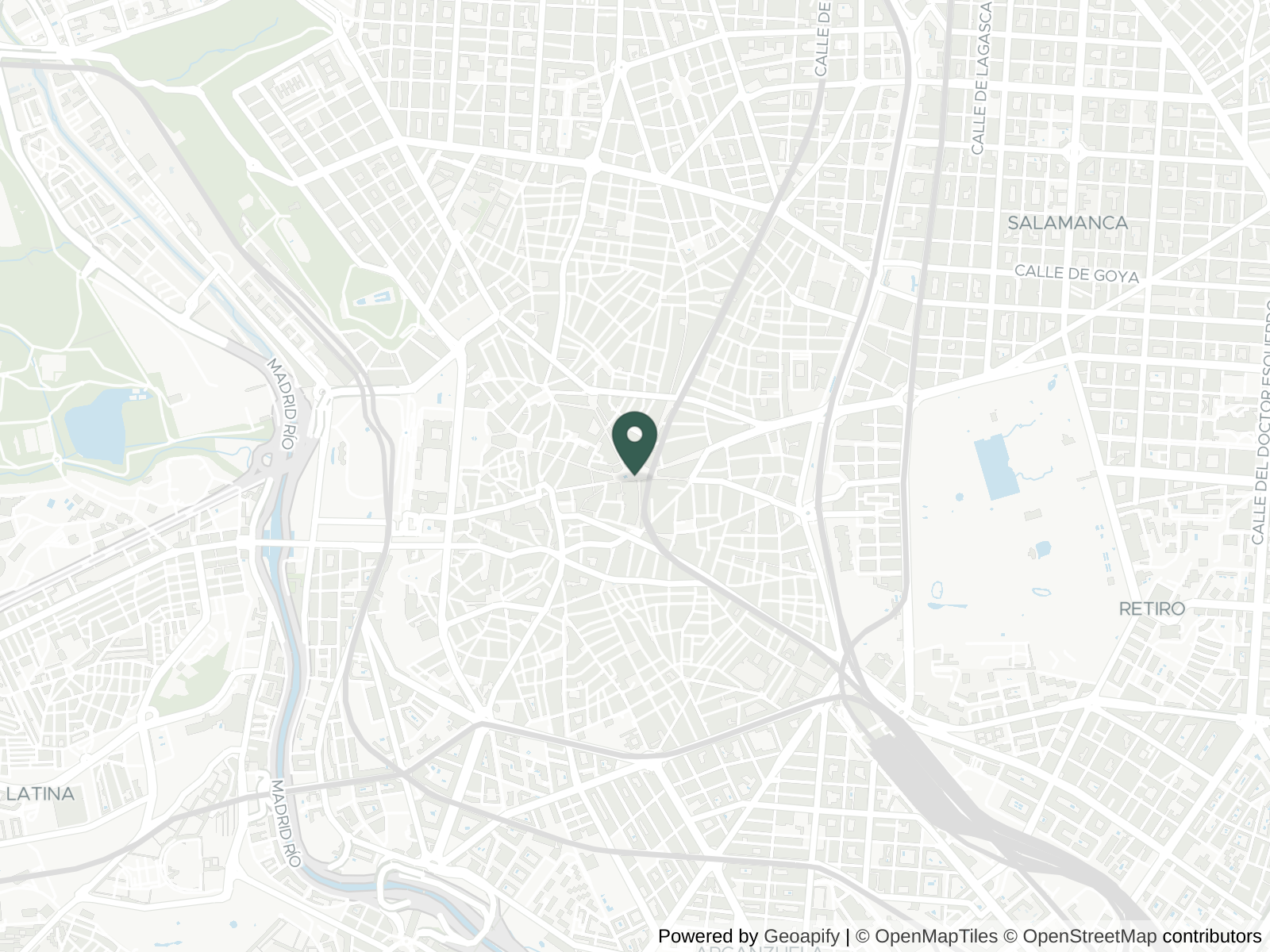 Map of Madrid