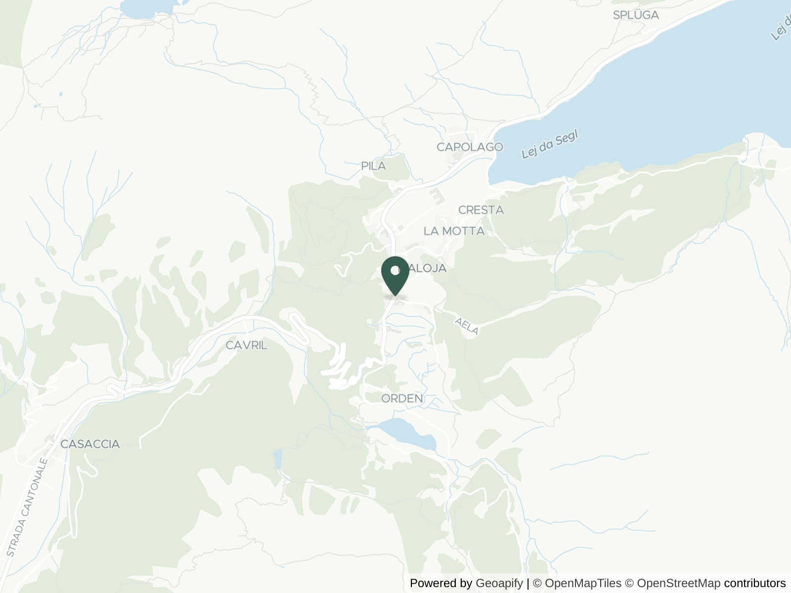 Map of Maloja Pass