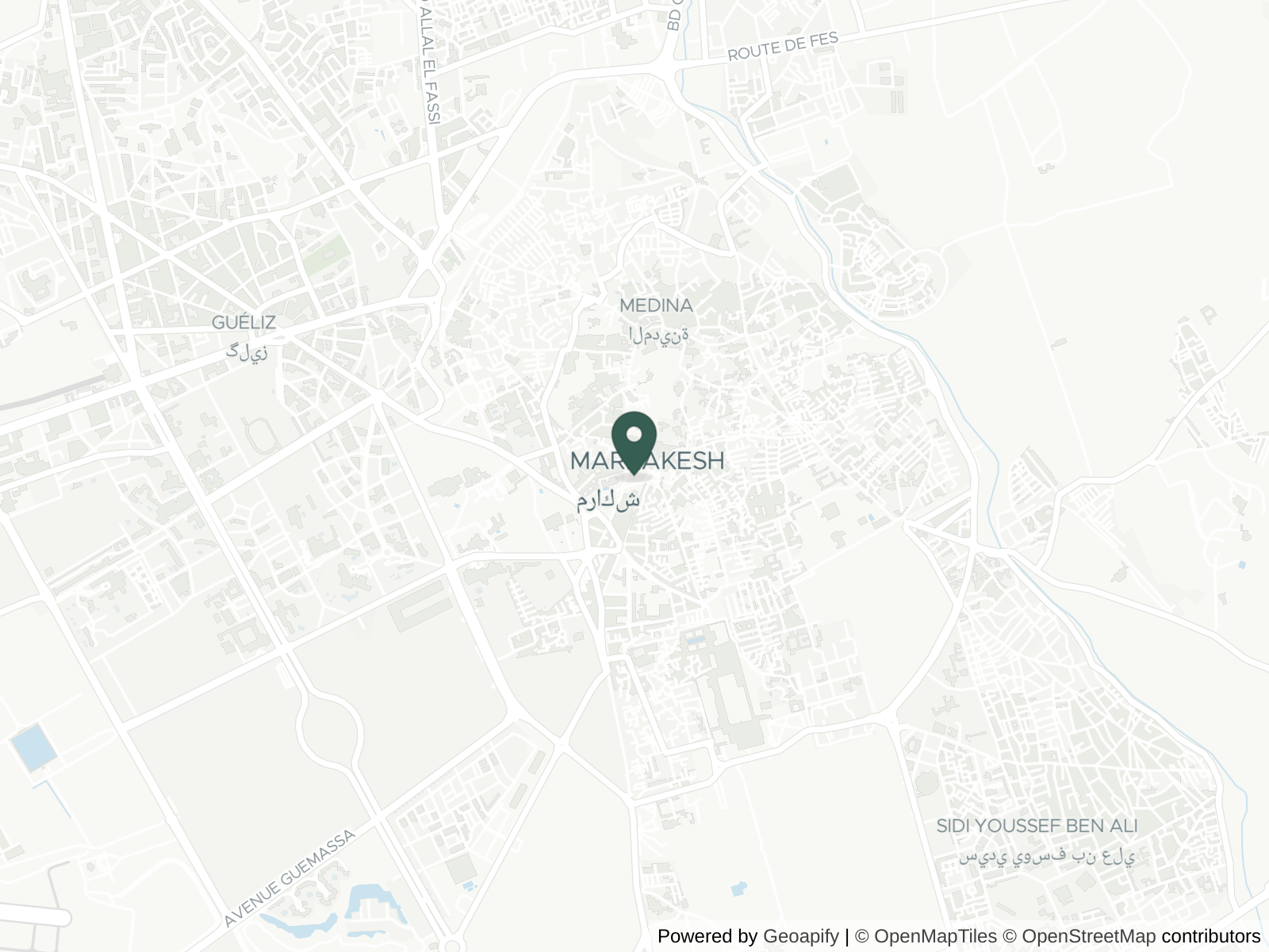 Map of Marrakech