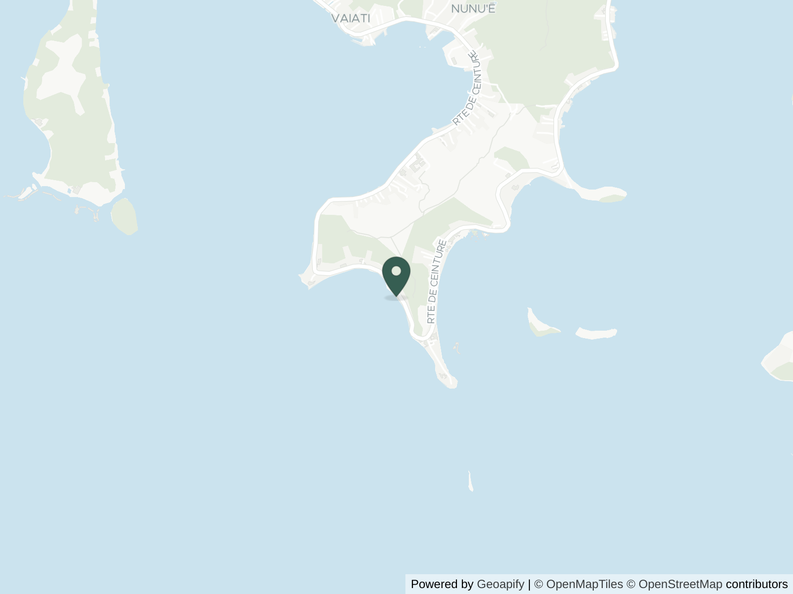 Map of Matira Beach