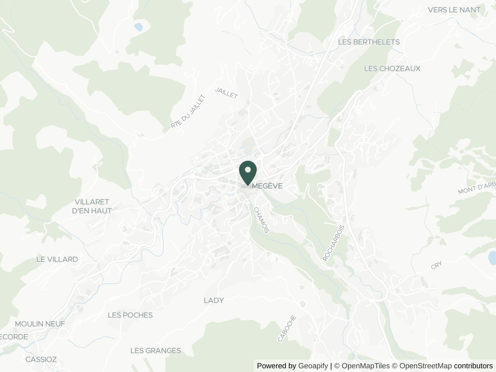 Map of Megève