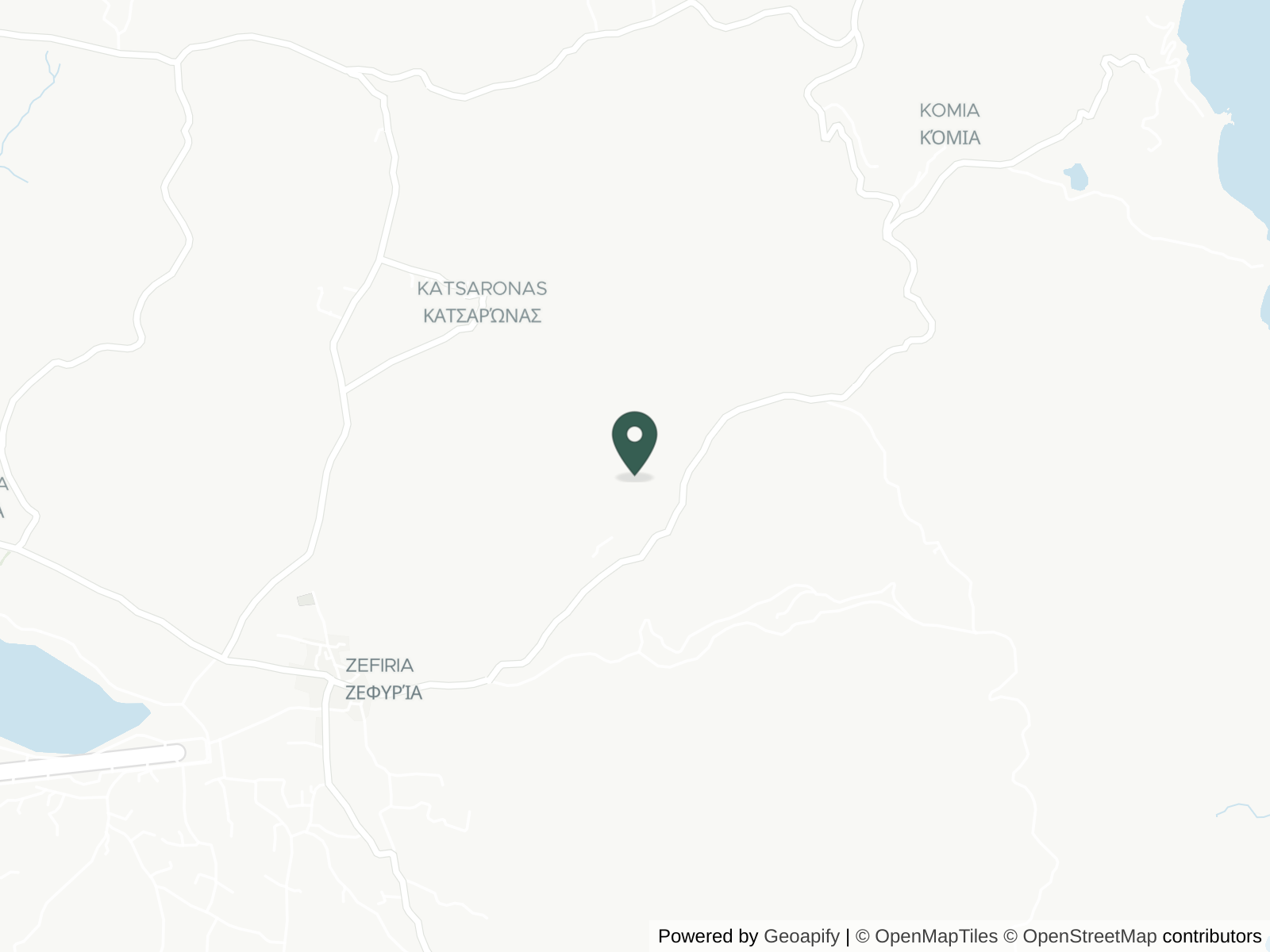 Map of Milos
