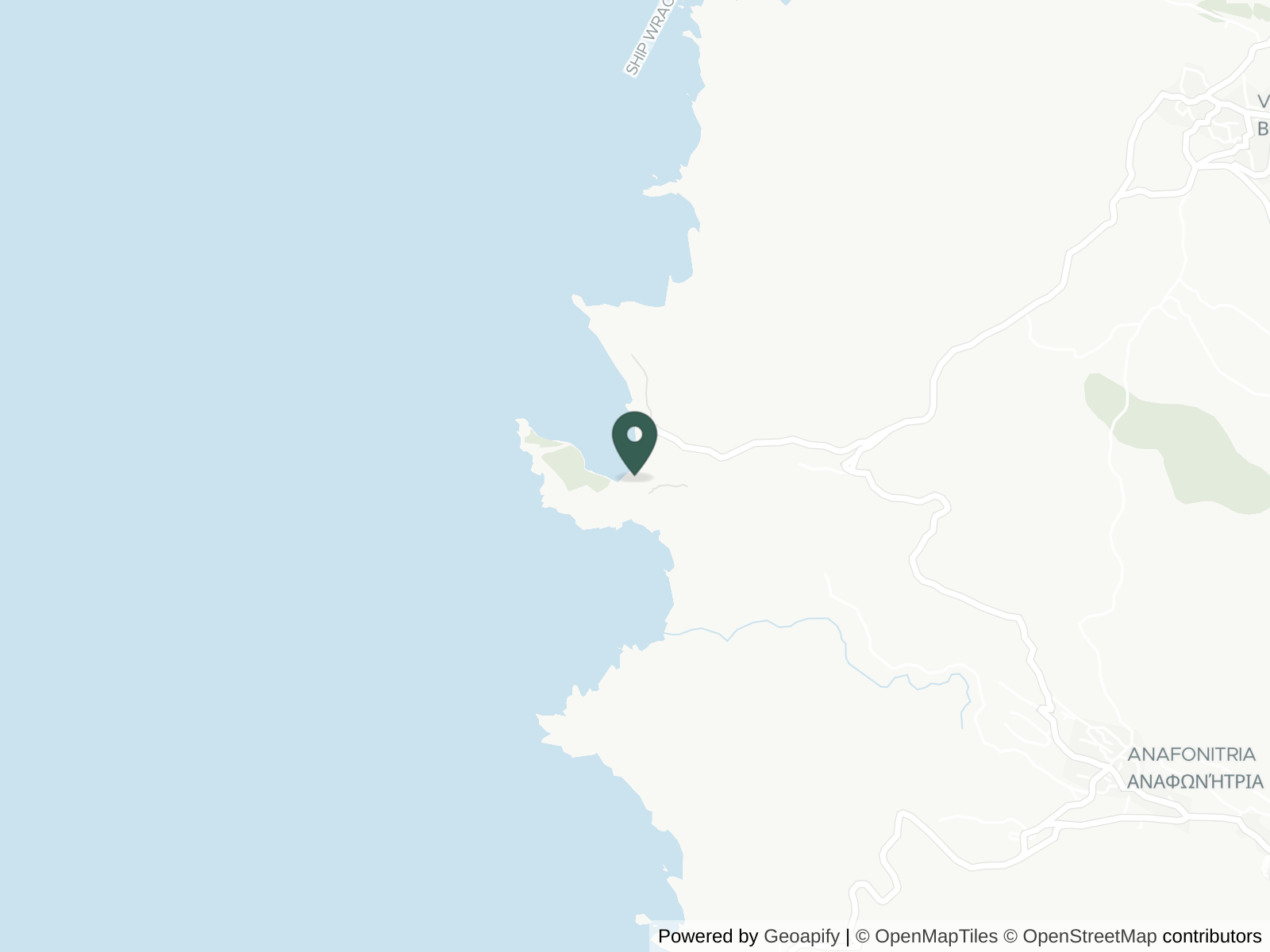 Map of Navagio Beach