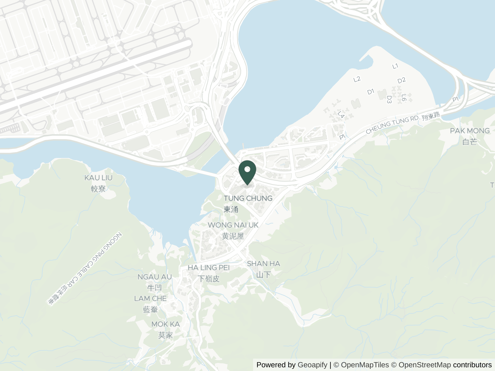 Map of Ngong Ping 360