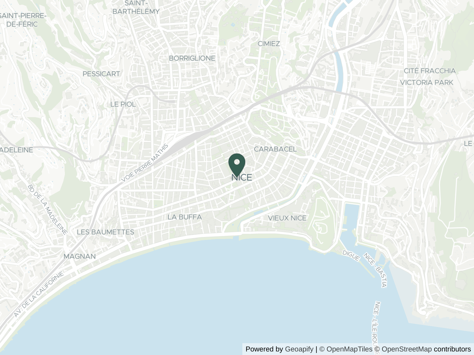 Map of Nice
