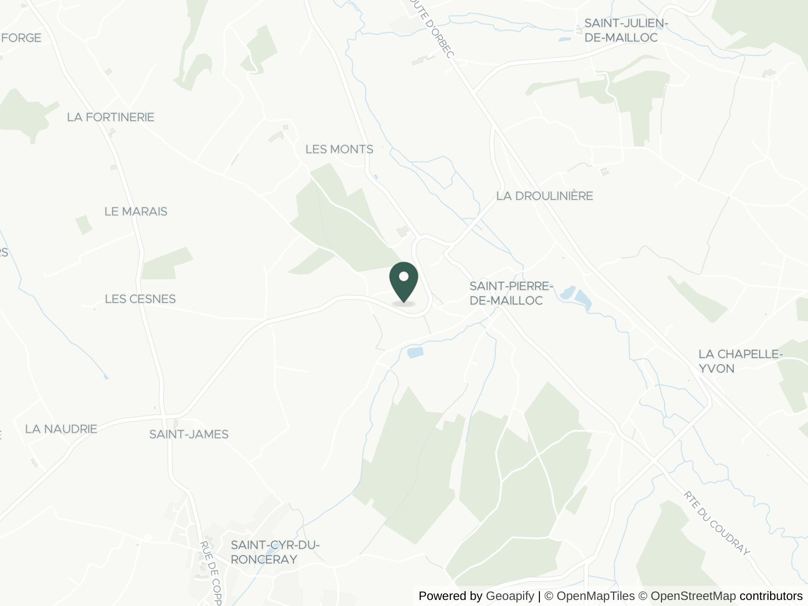 Map of Normandy