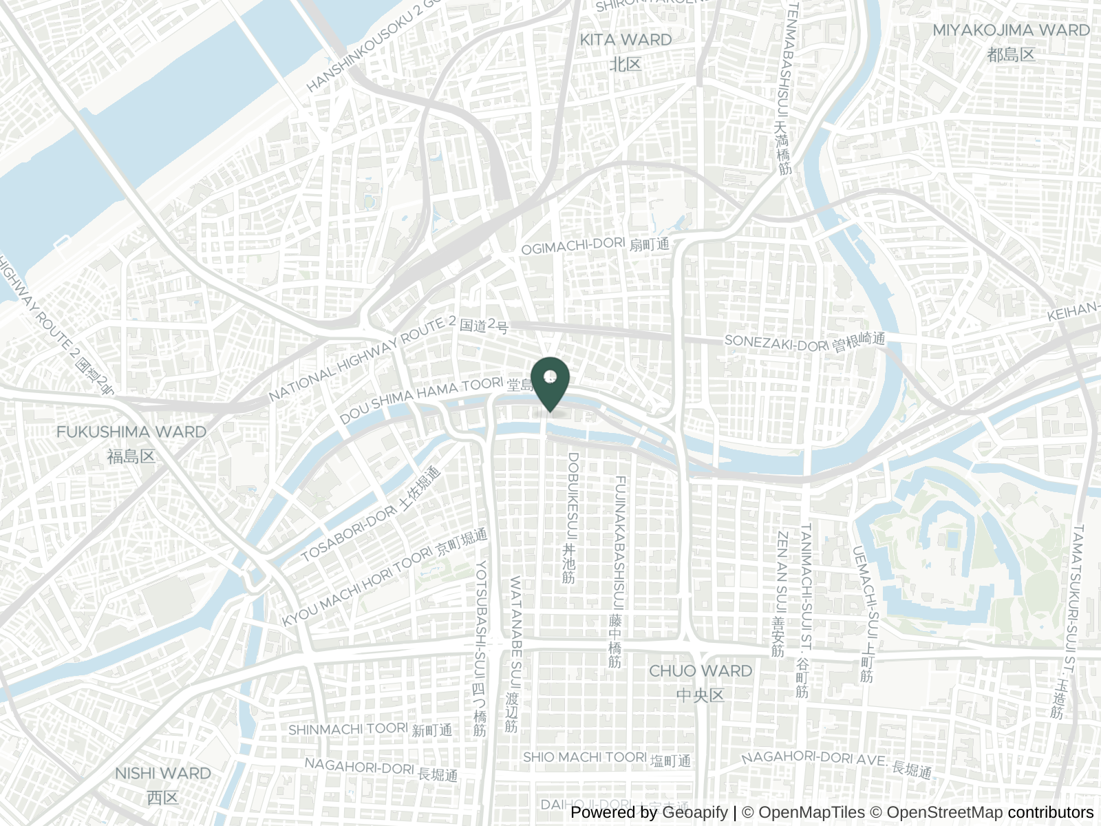 Map of Osaka