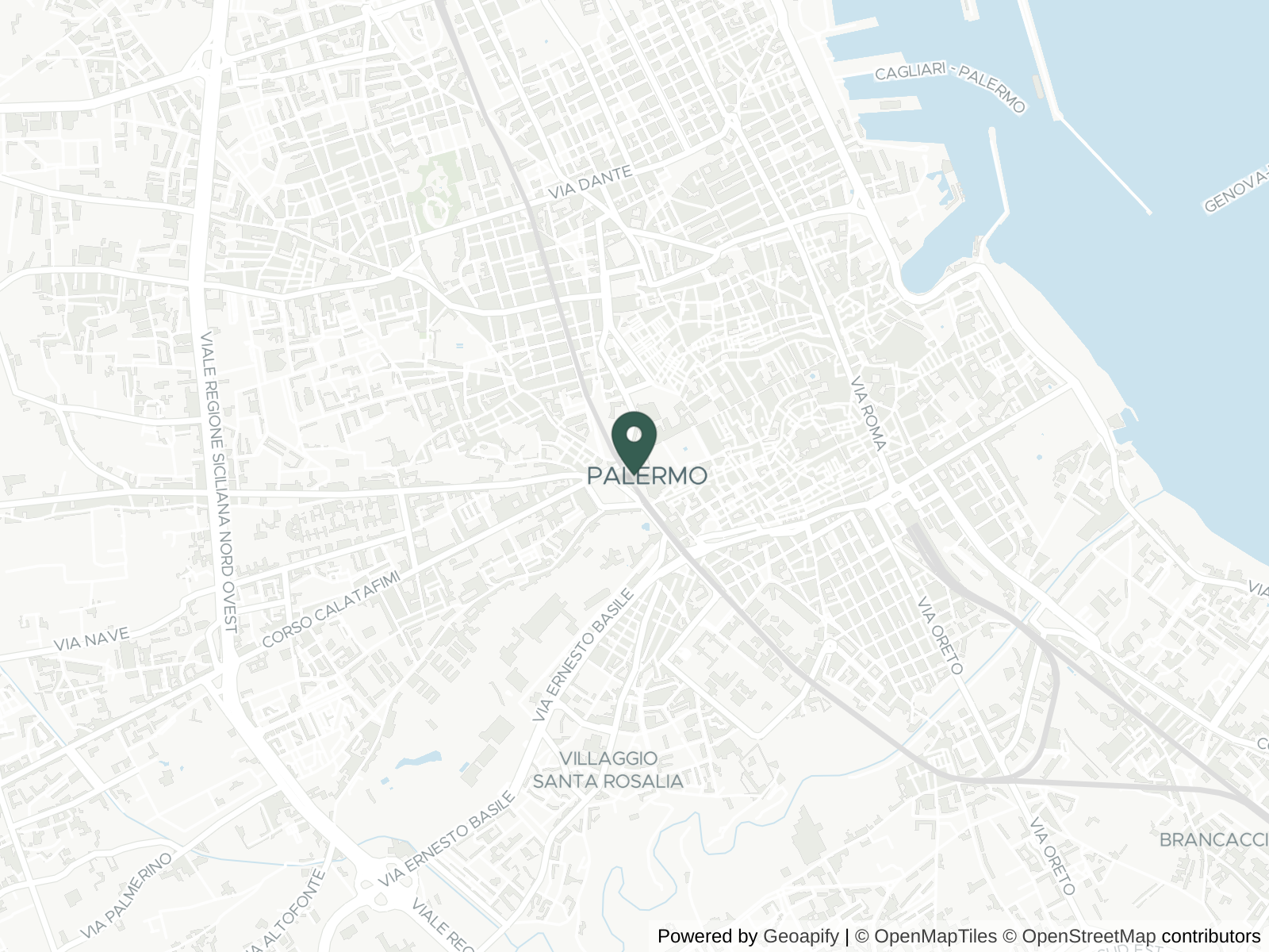 Map of Palermo