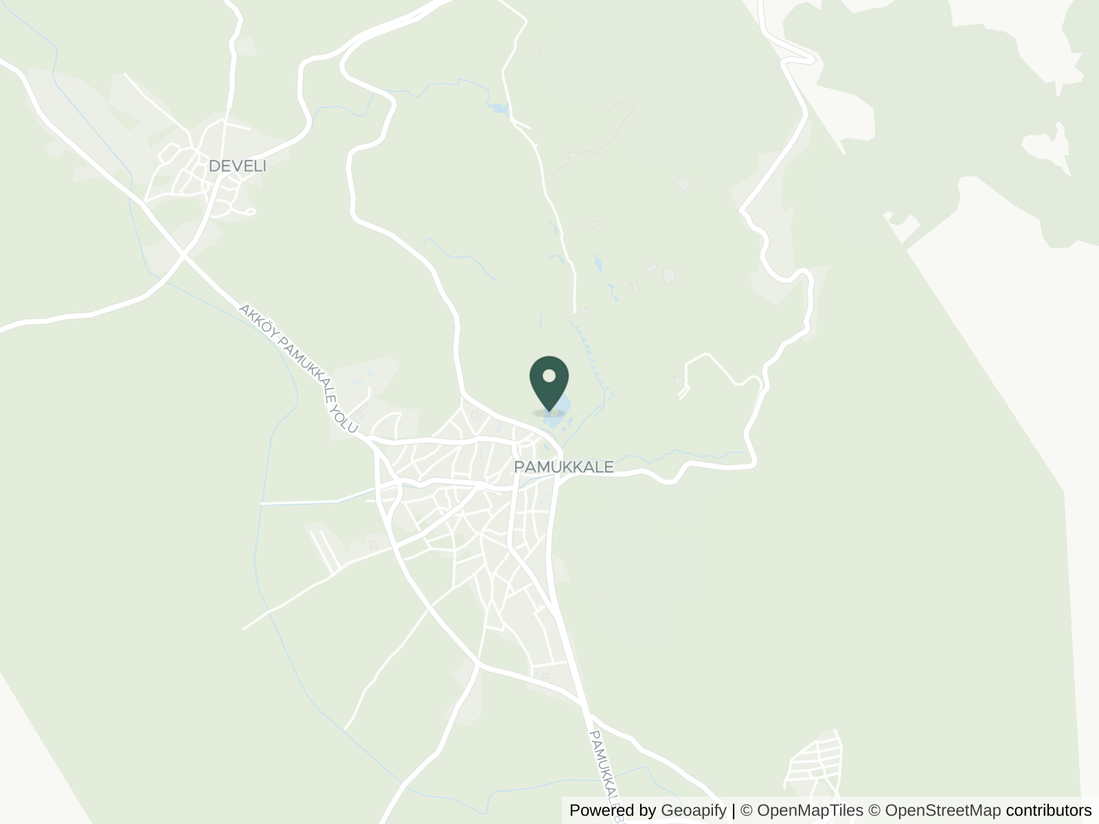 Map of Pamukkale