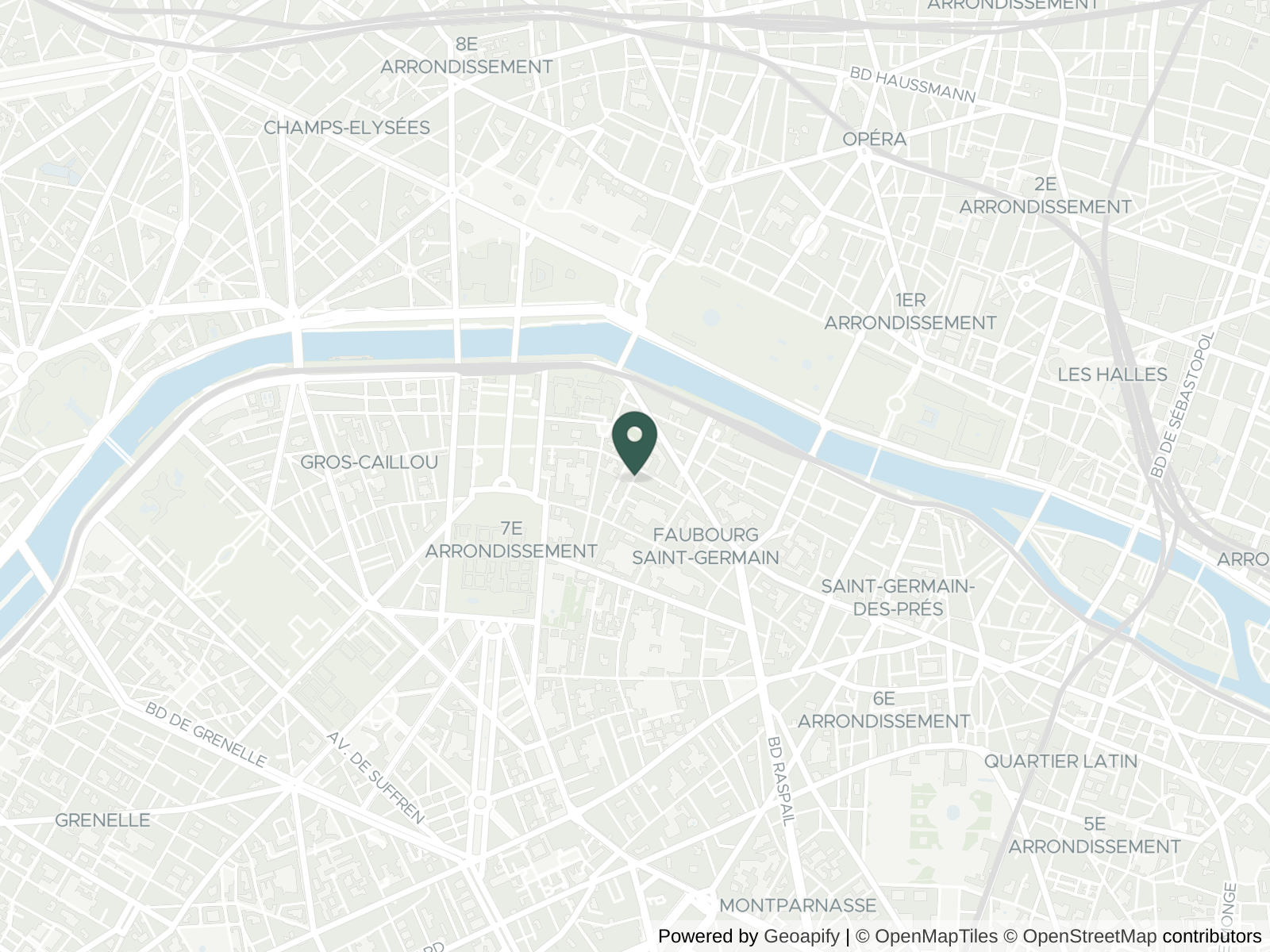 Map of Paris