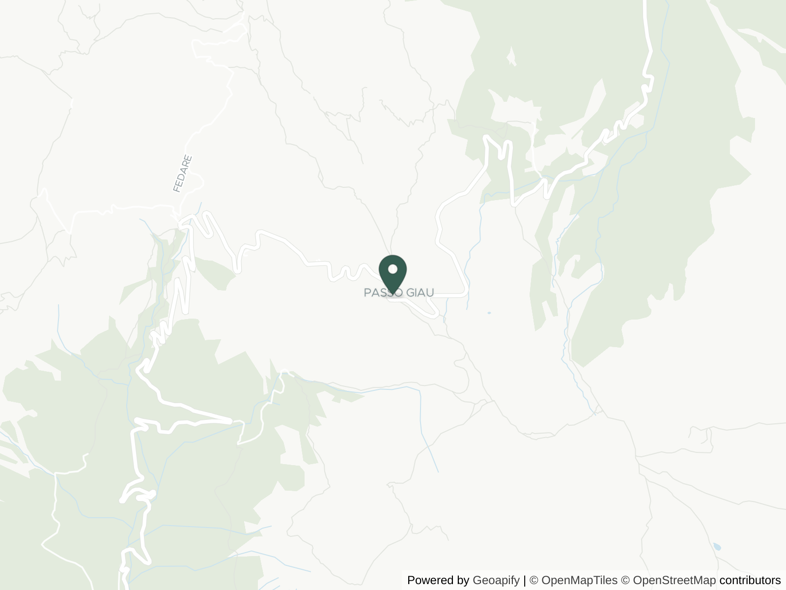 Map of Passo Giau