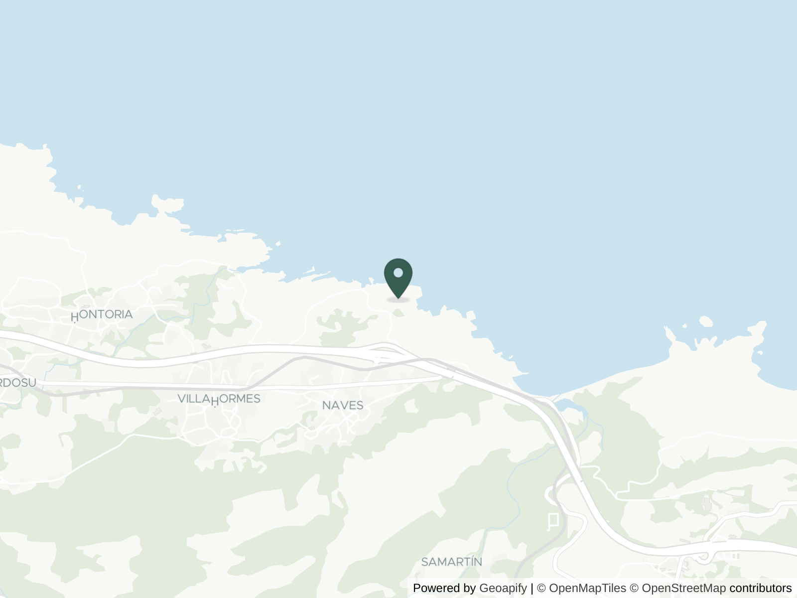 Map of Playa de Gulpiyuri