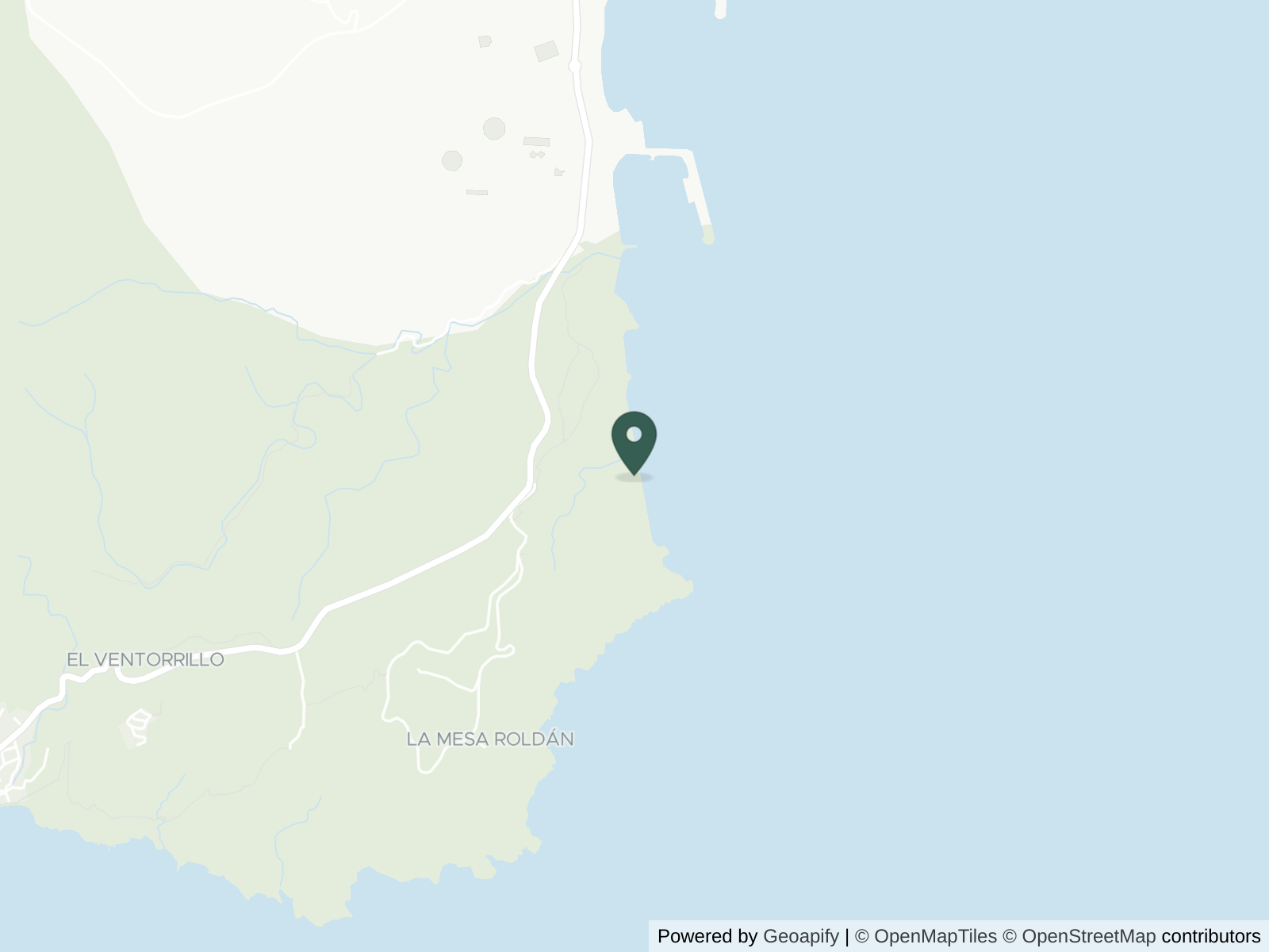 Map of Playa de los Muertos