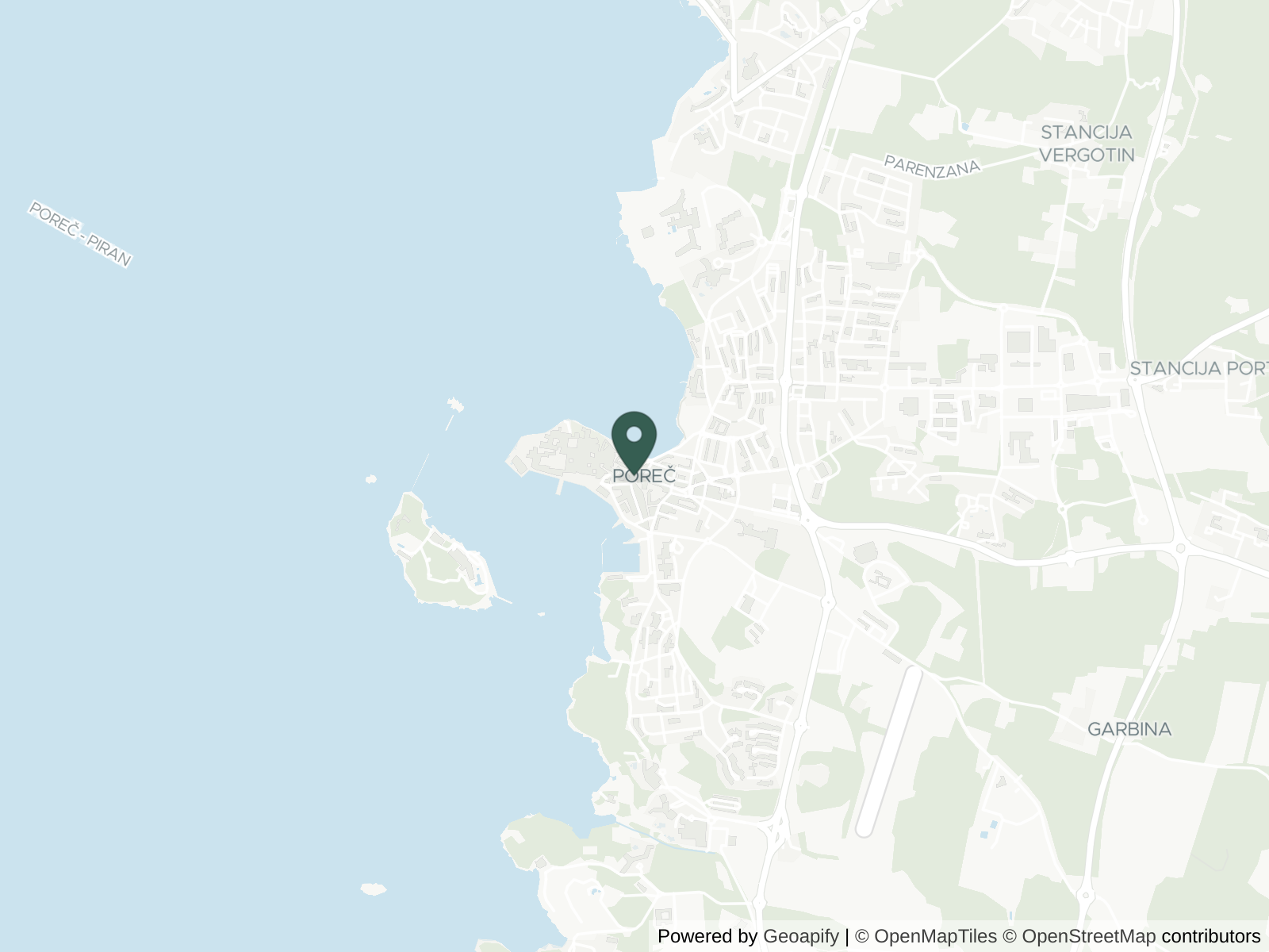 Map of Poreč