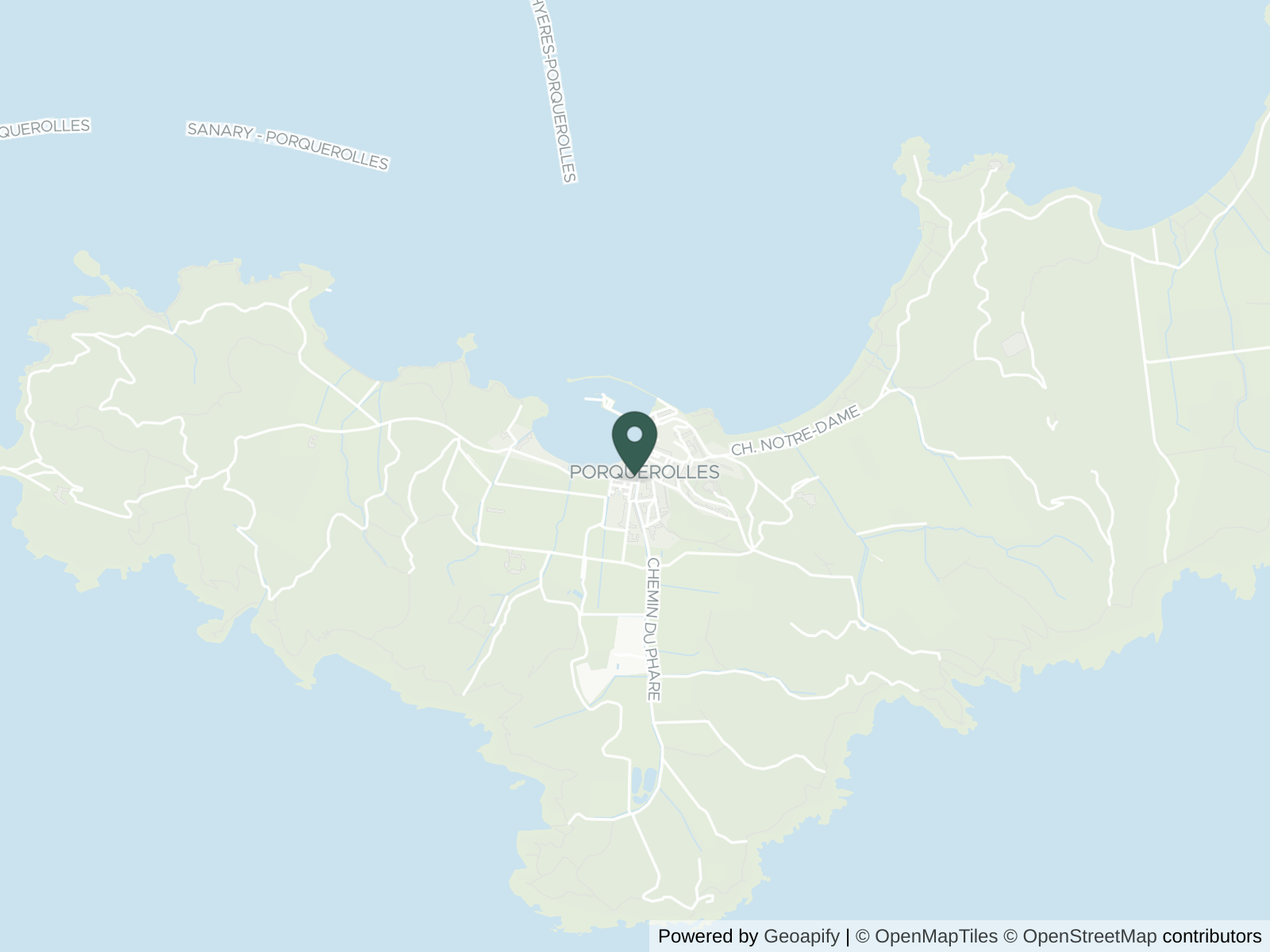 Map of Porquerolles
