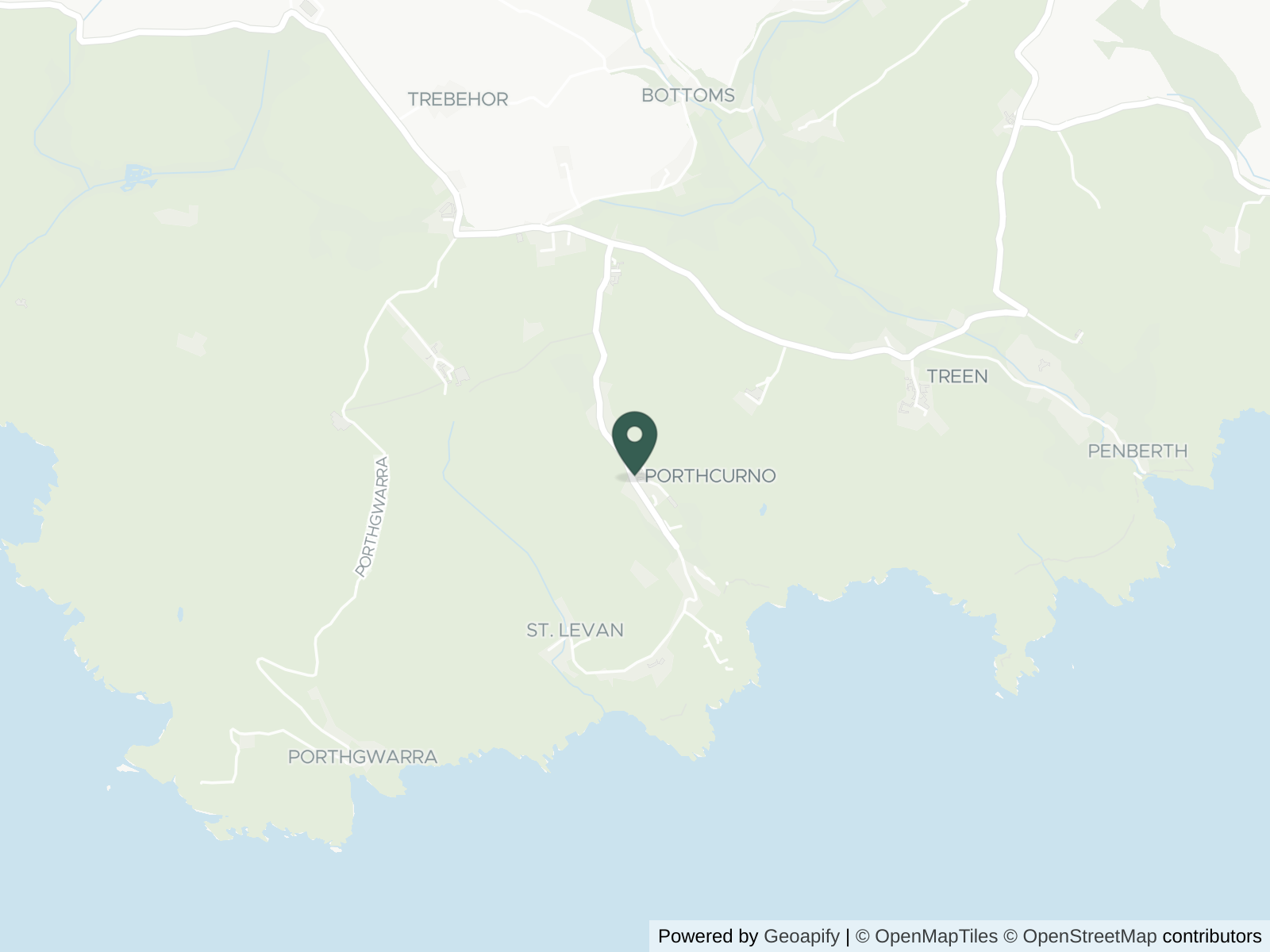 Map of Porthcurno