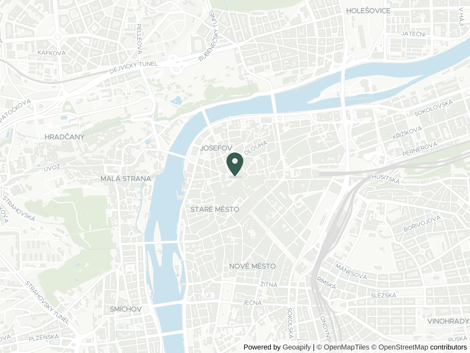 Map of Prague