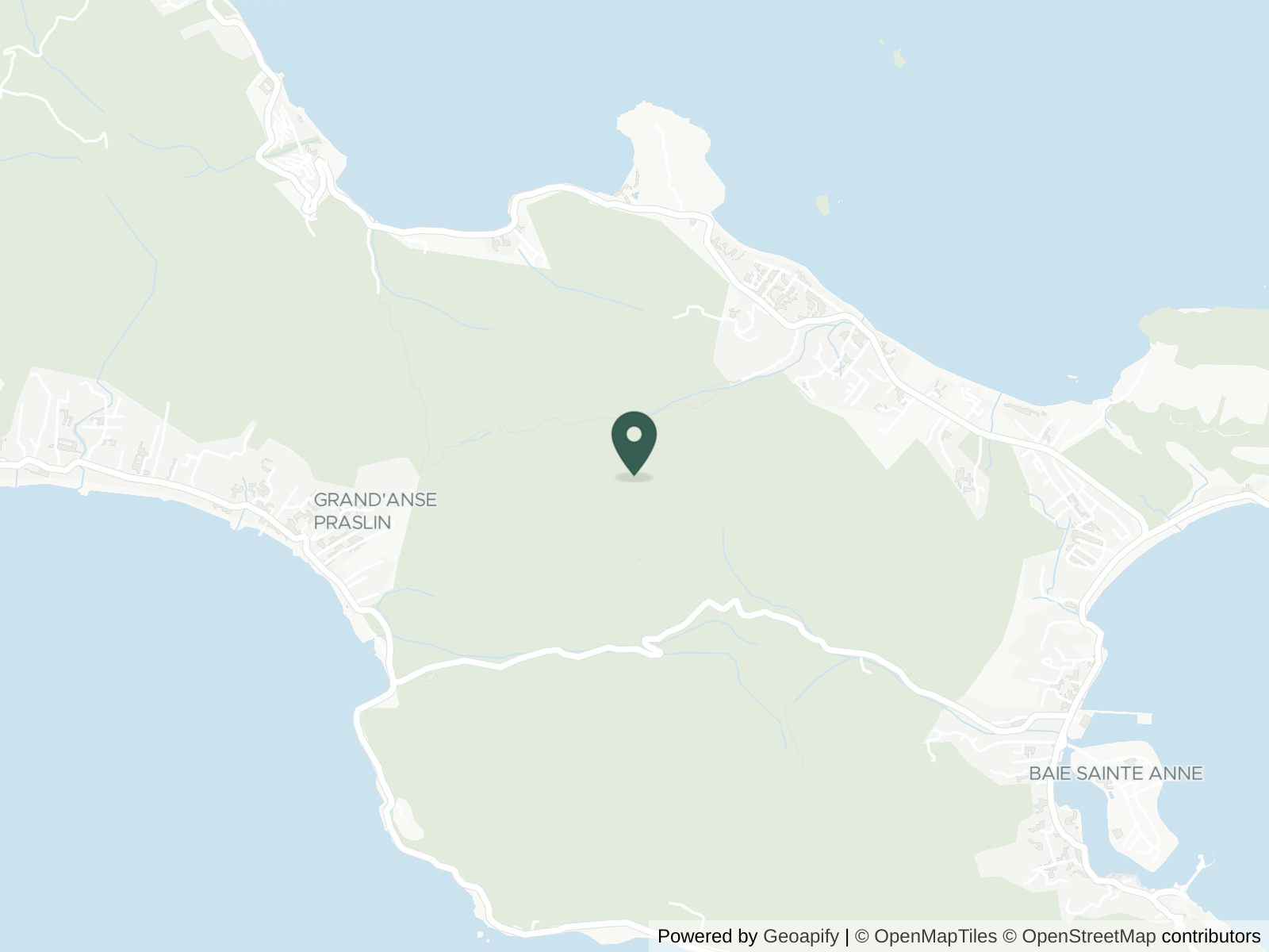 Map of Praslin