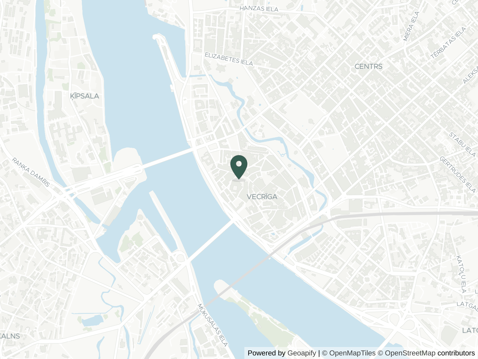 Map of Riga