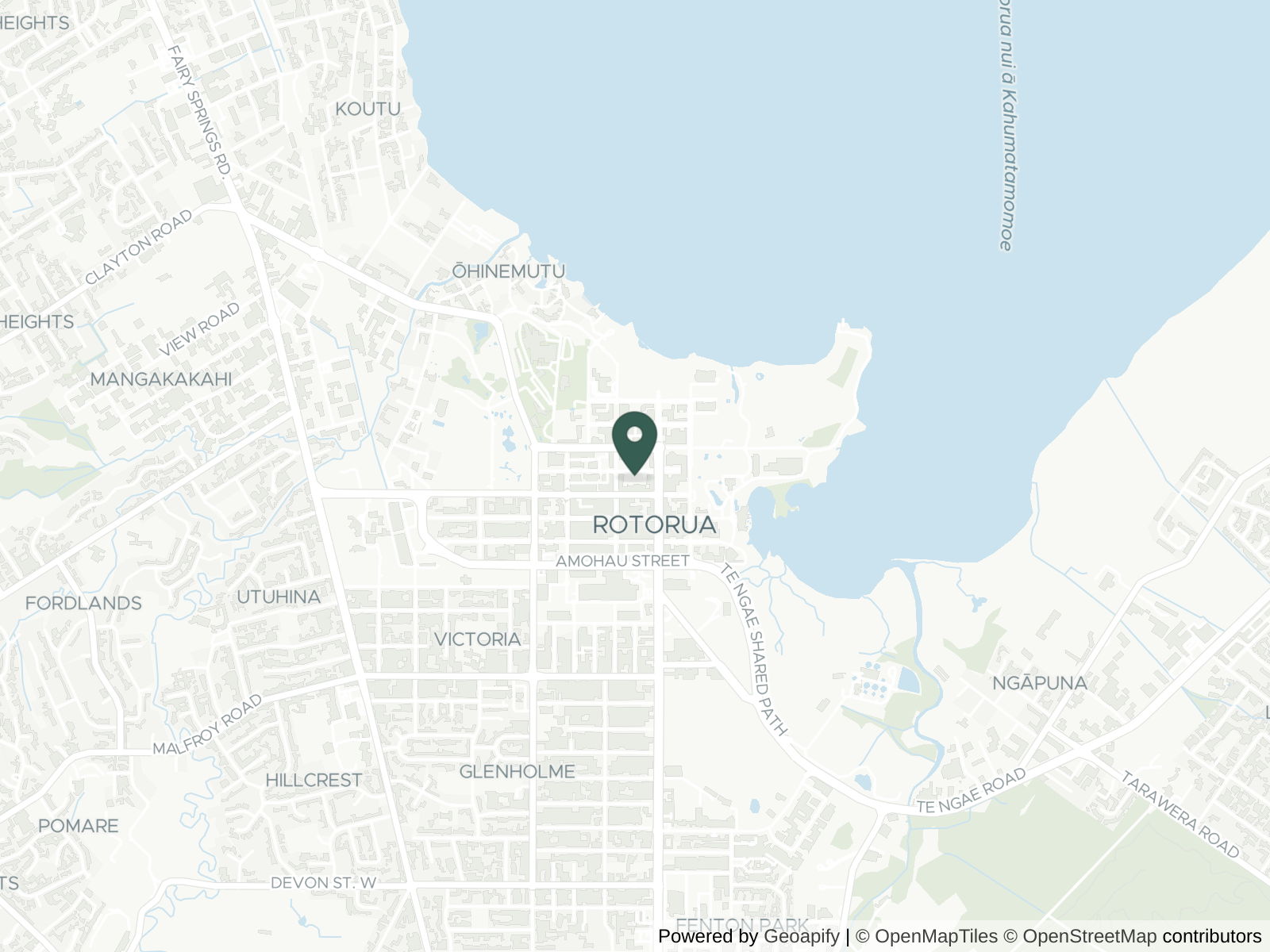 Map of Rotorua