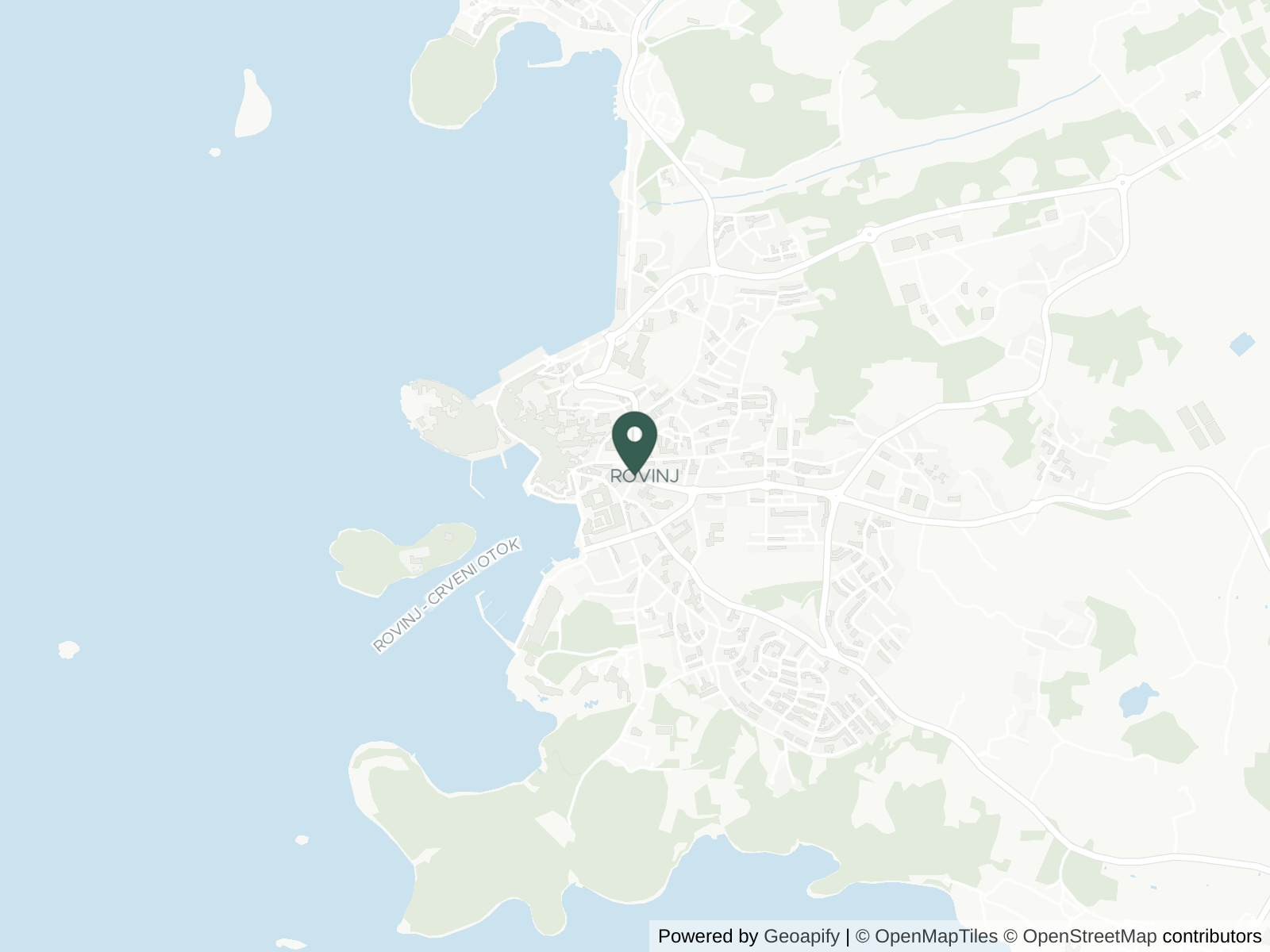 Map of Rovinj