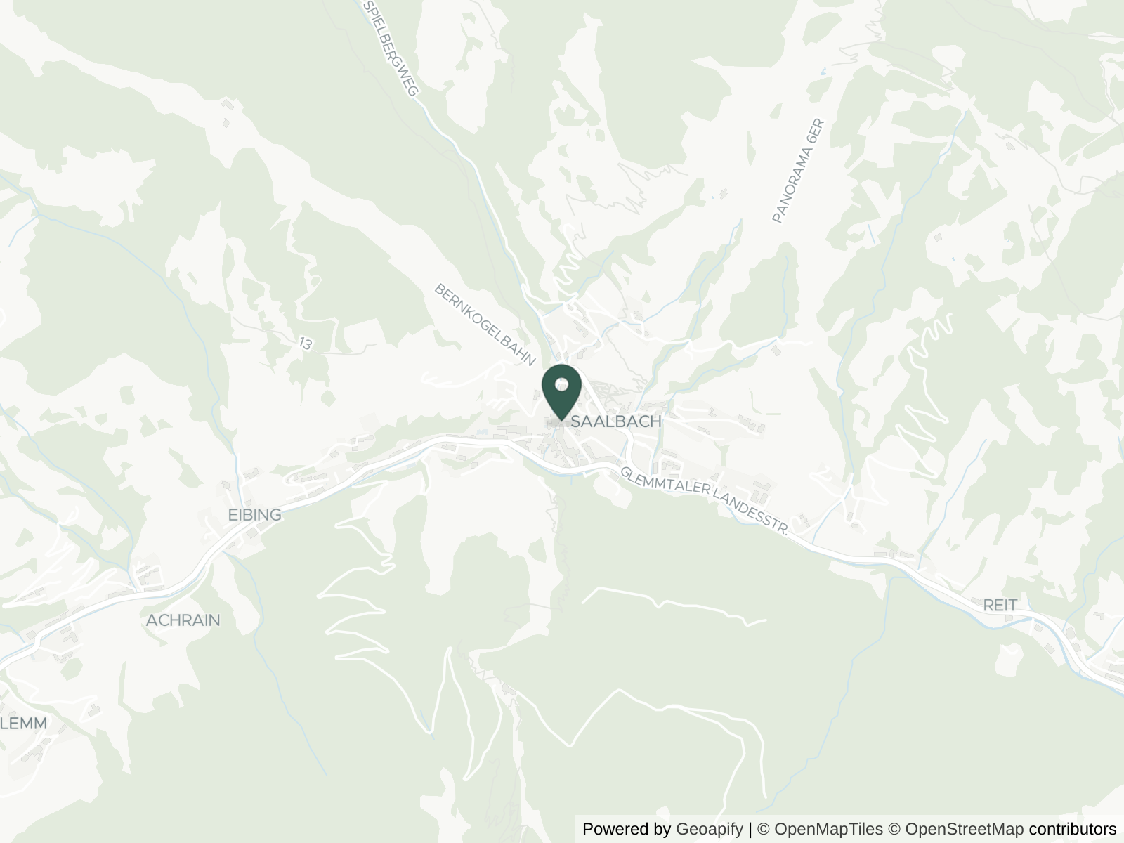 Map of Saalbach