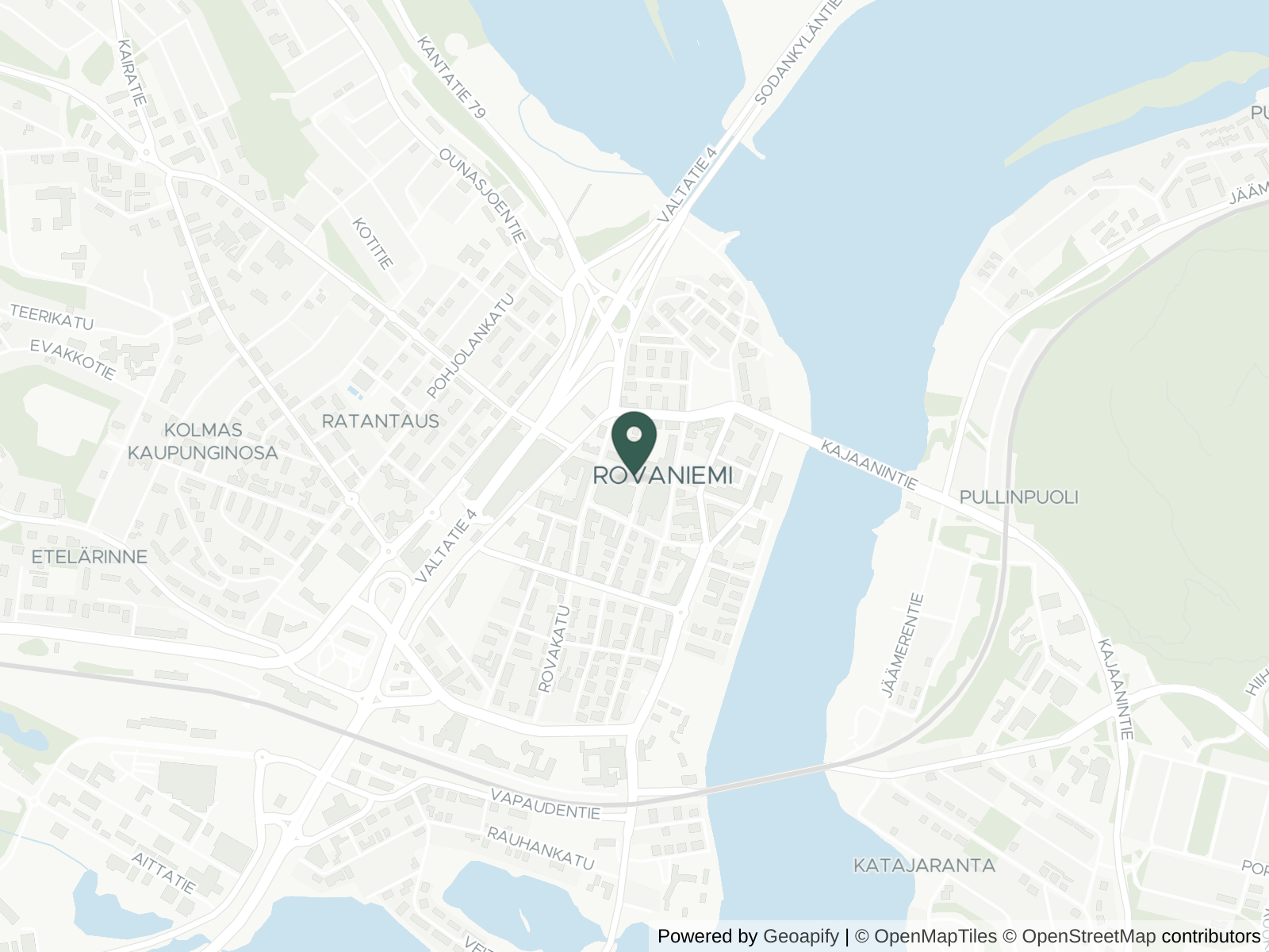 Map of Santa's home town