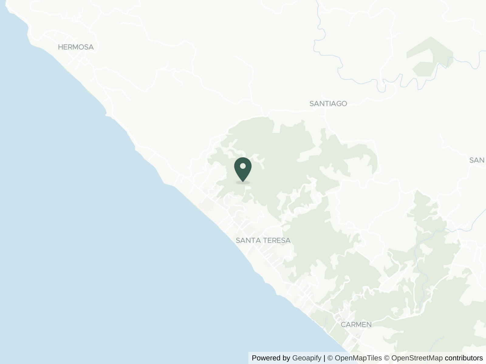 Map of Santa Teresa