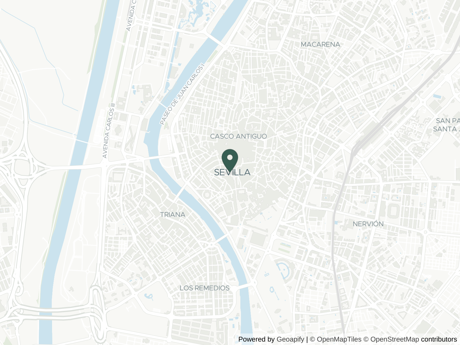 Map of Seville