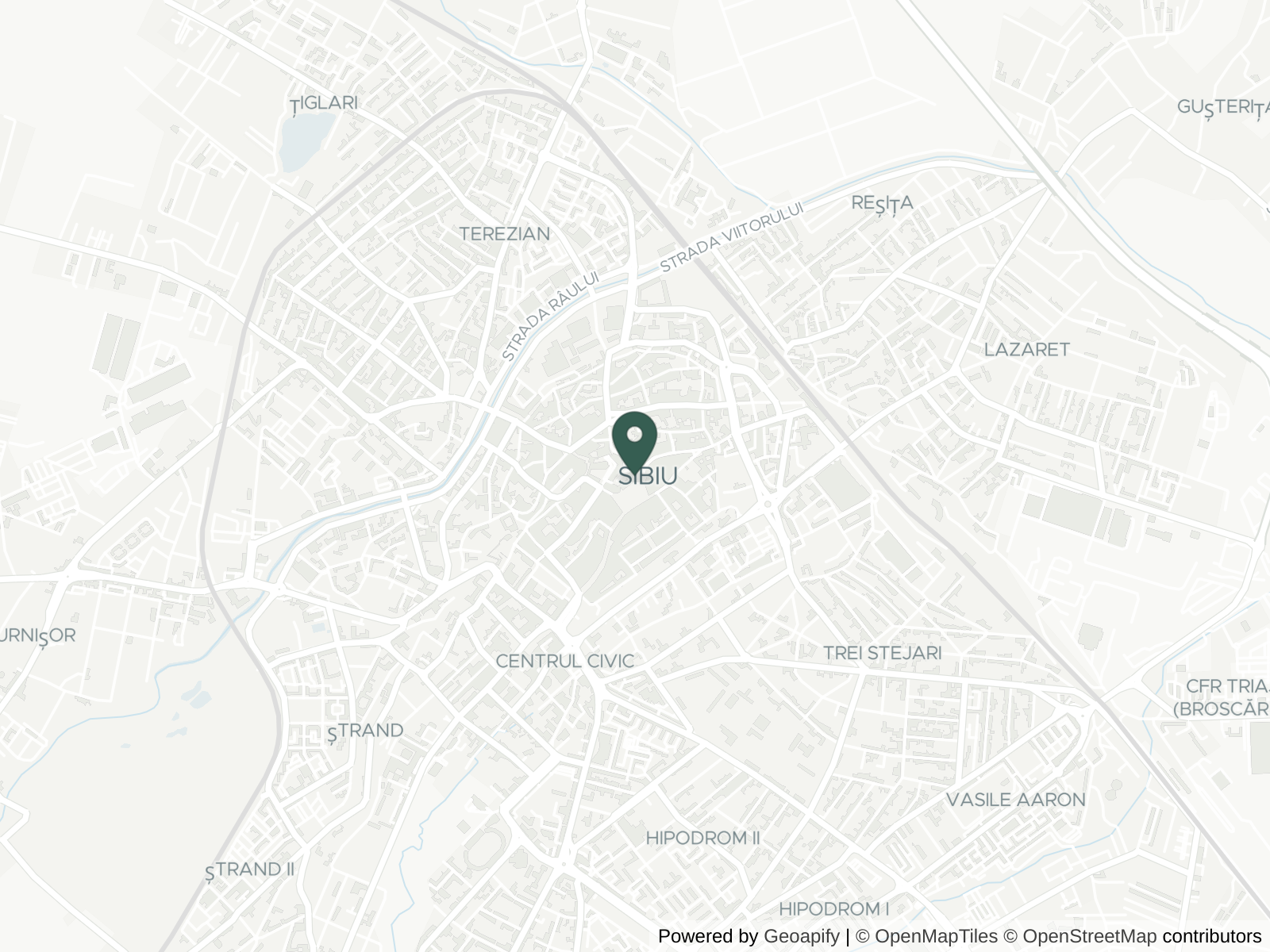 Map of Sibiu