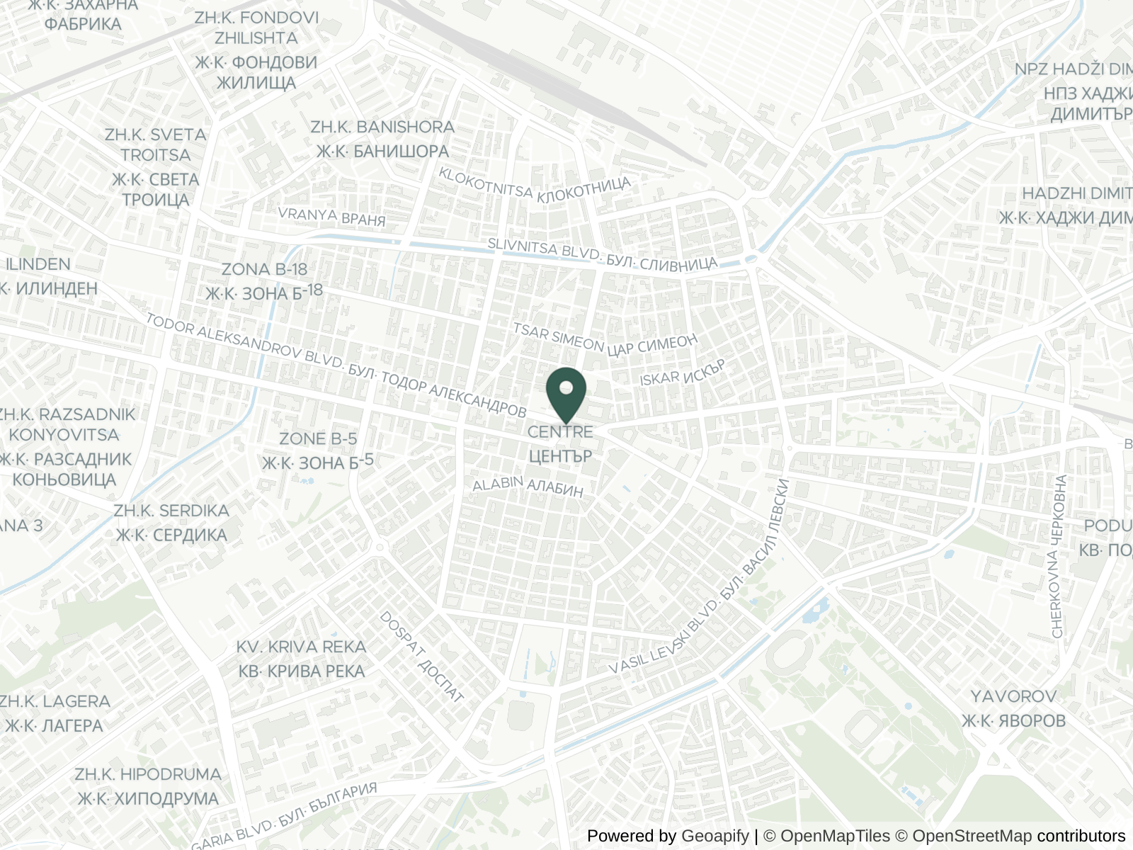 Map of Sofia