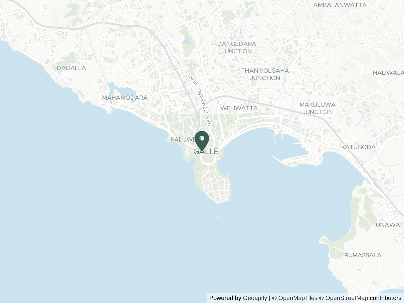 Map of South coast