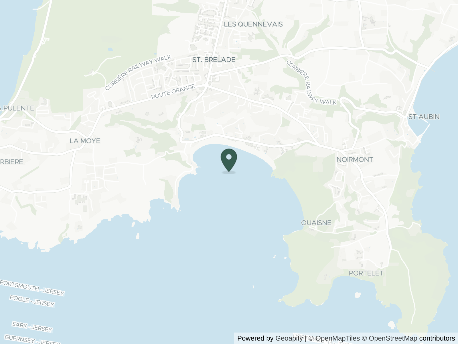 Map of St Brelade's Bay