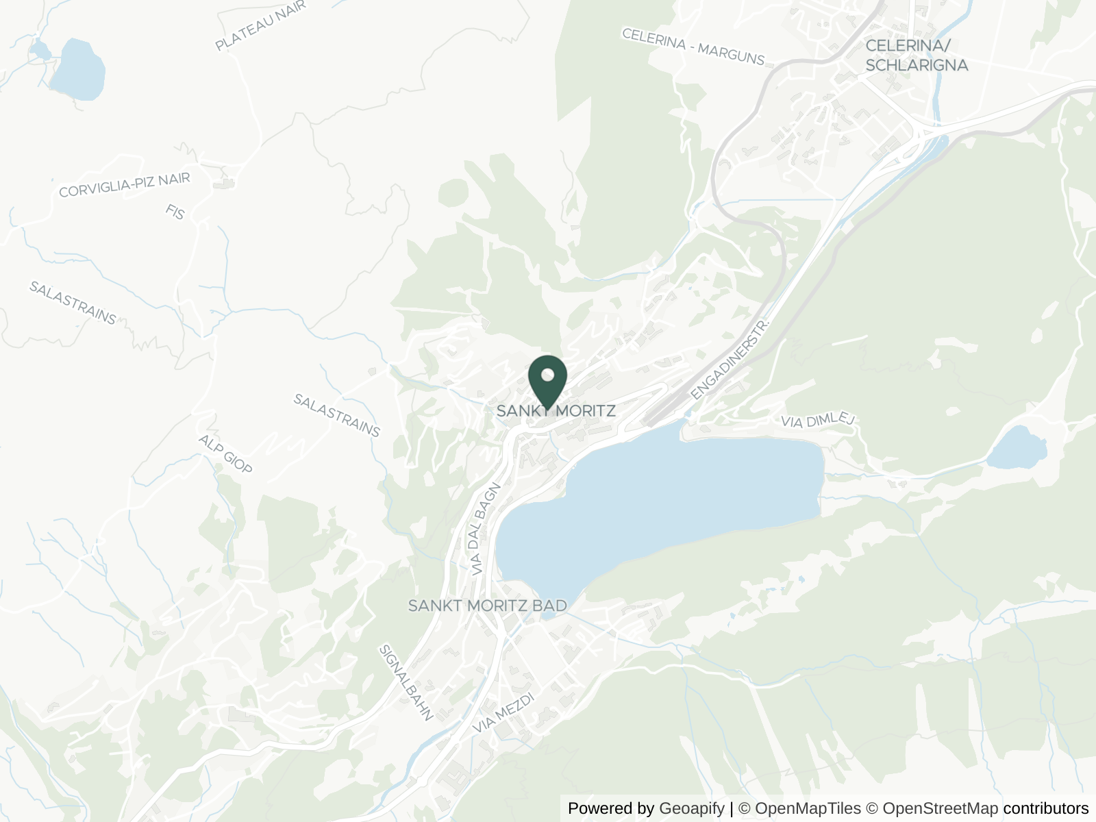 Map of St. Moritz