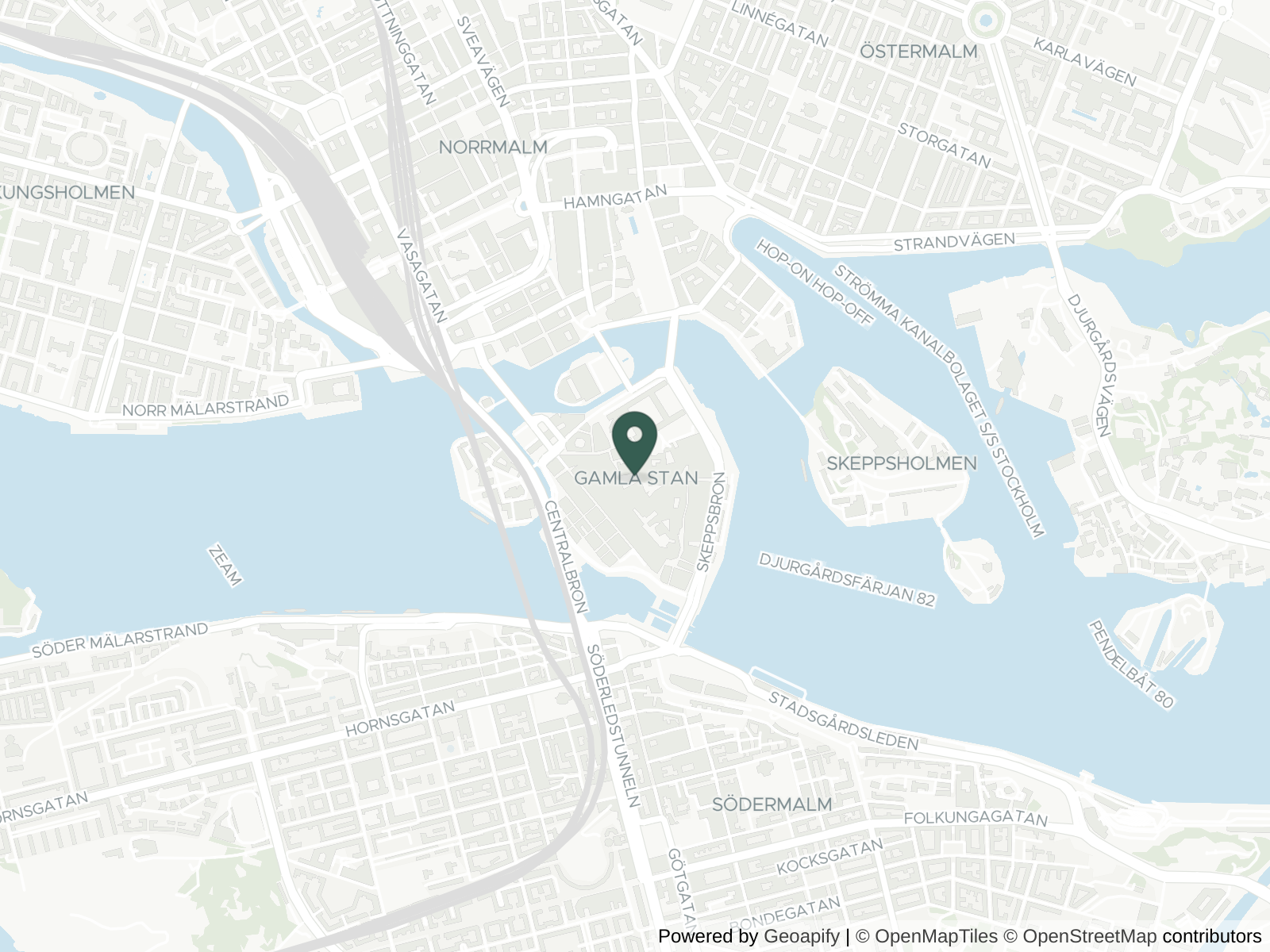 Map of Stockholm