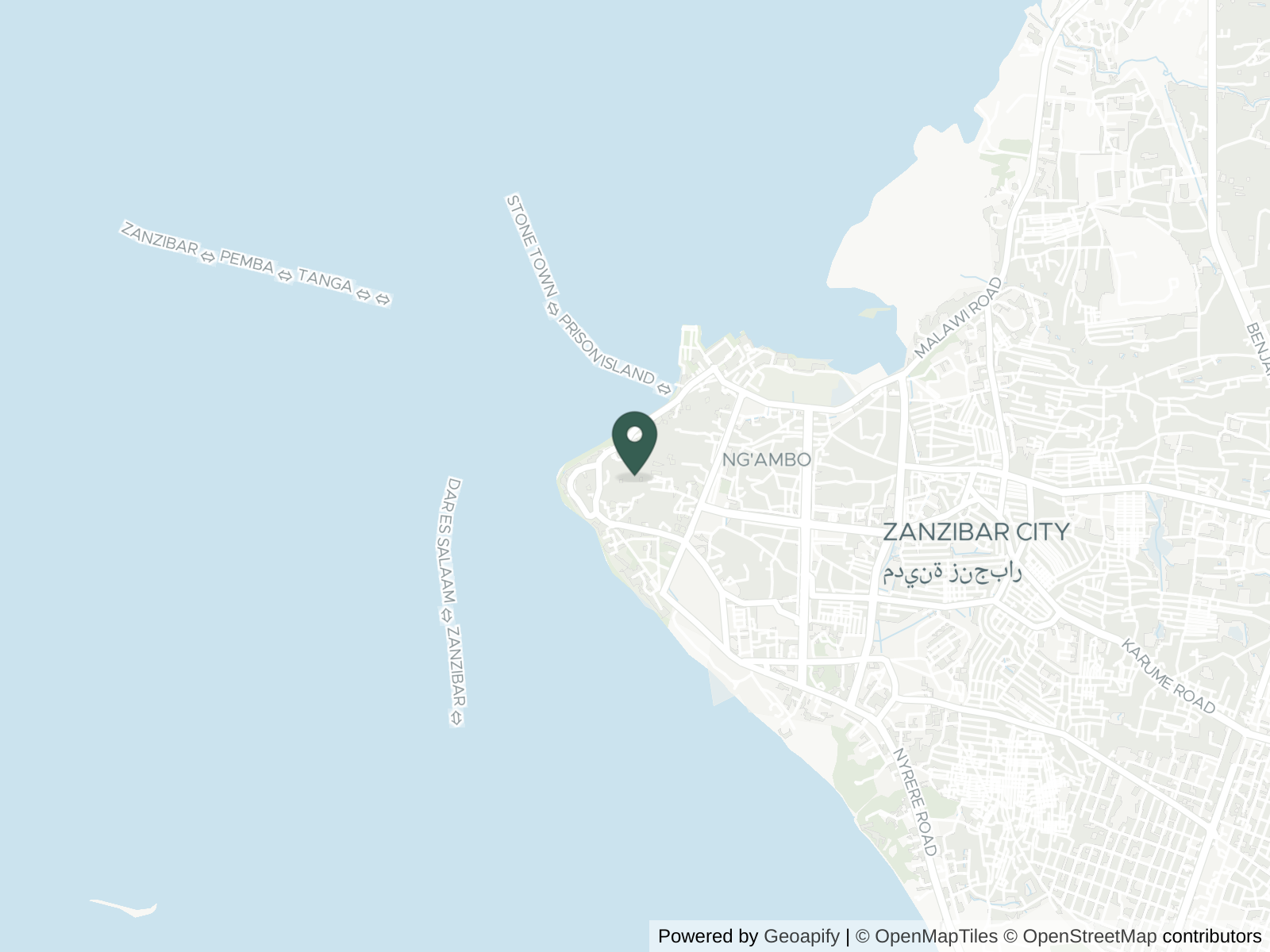 Map of Stone Town