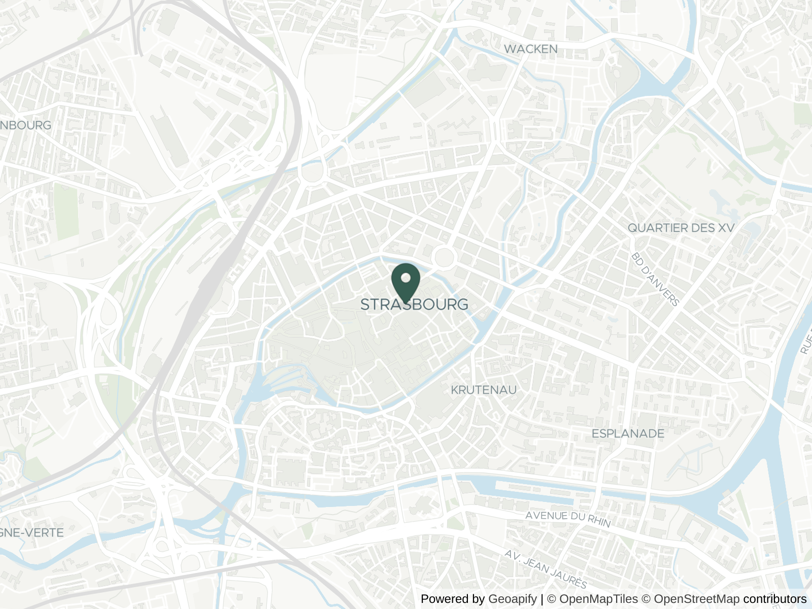 Map of Strasbourg