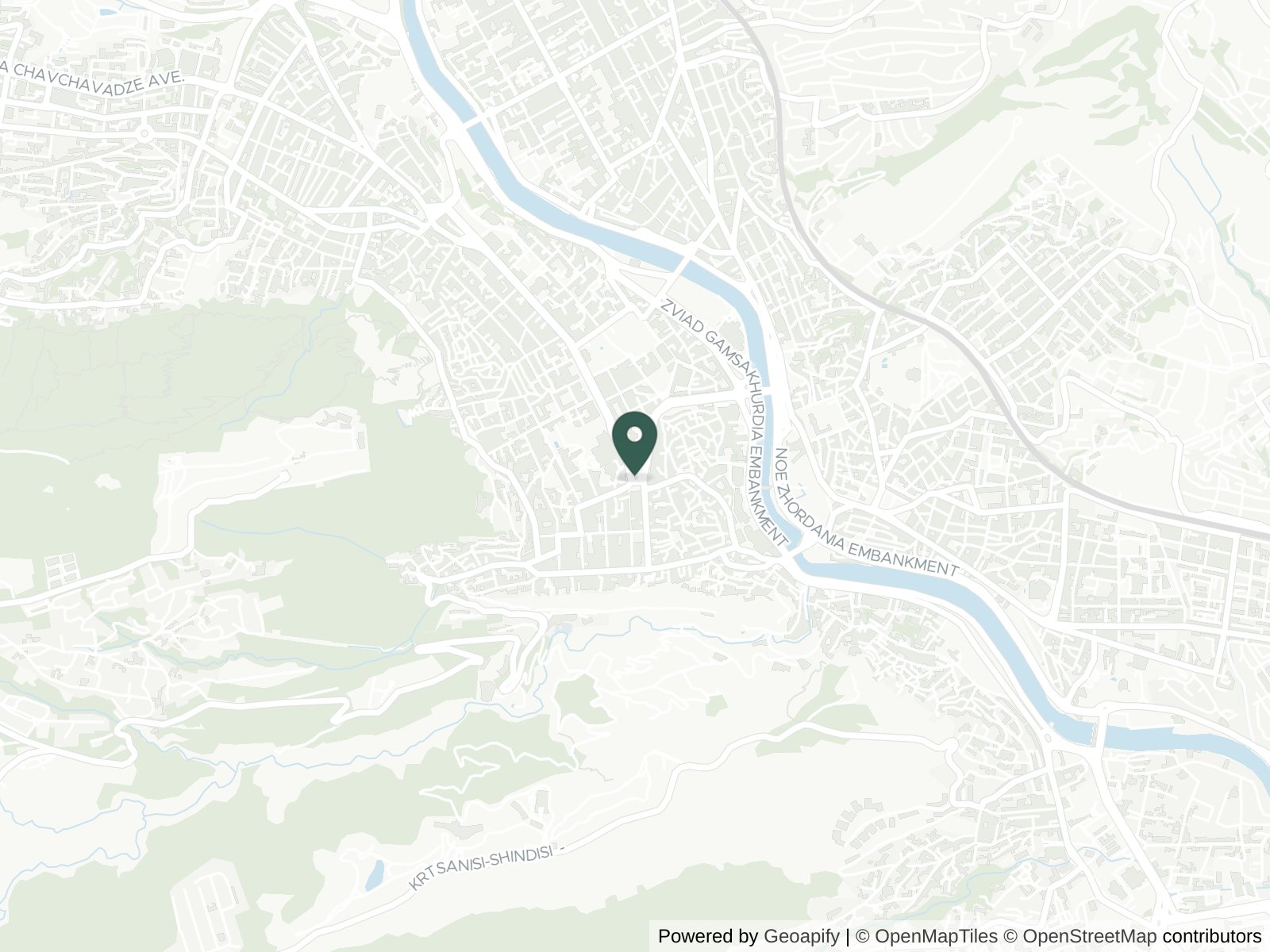 Map of Tbilisi
