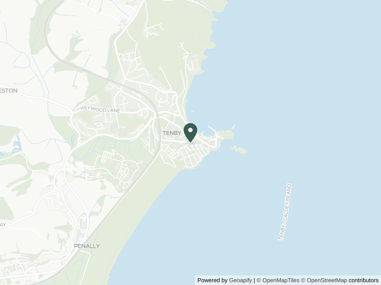 Map of Tenby