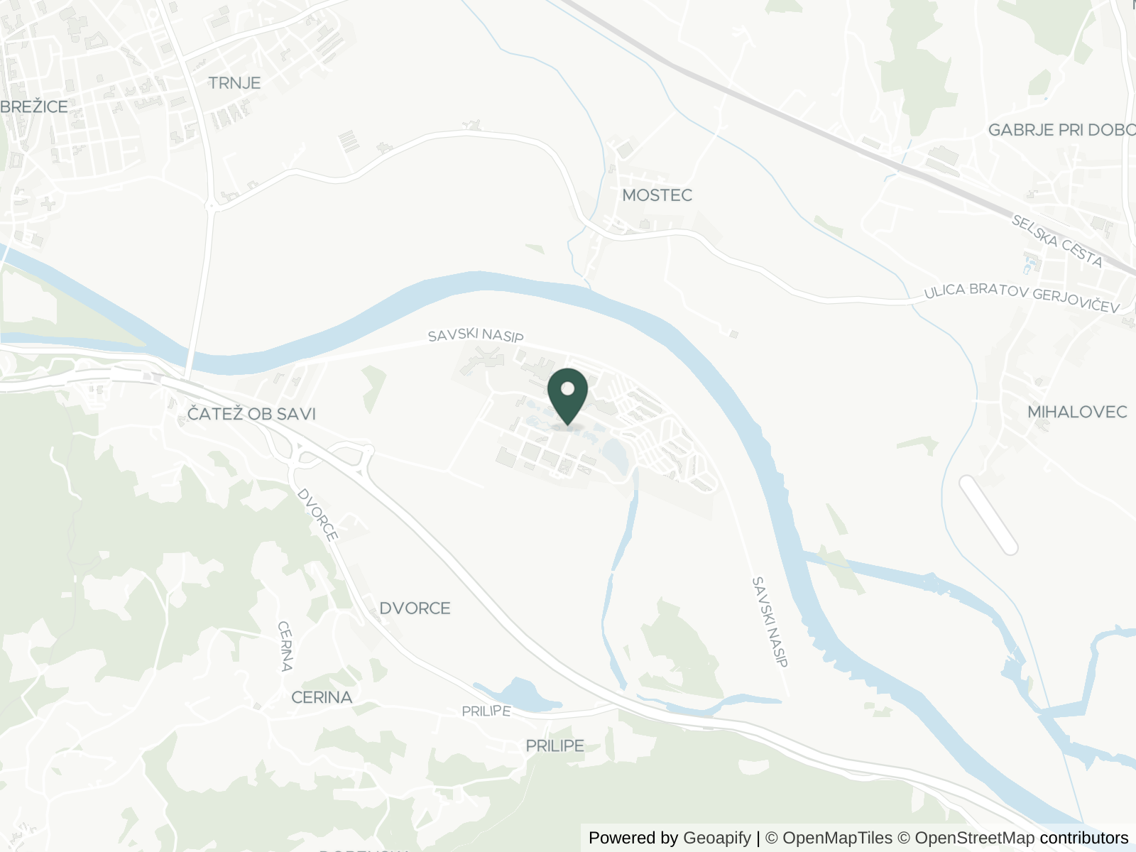 Map of Terme Čatež