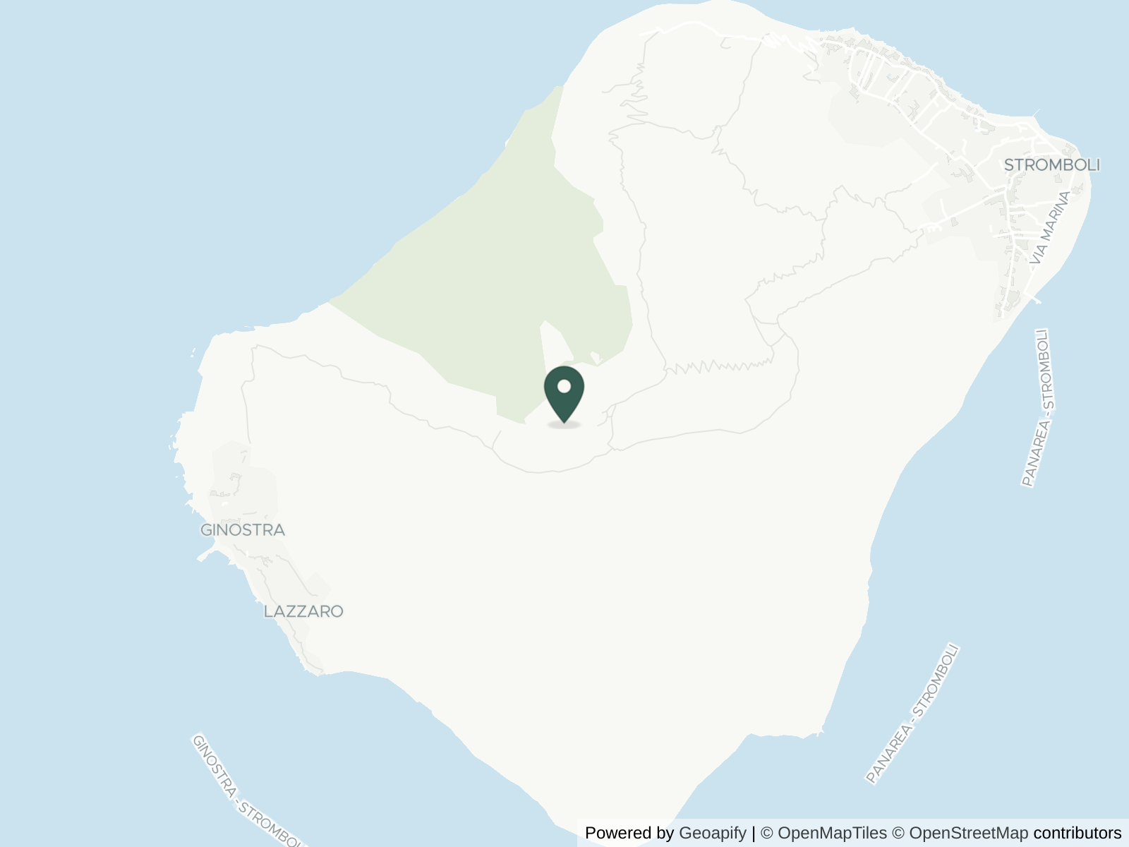 Map of The Aeolian Islands: Lipari
