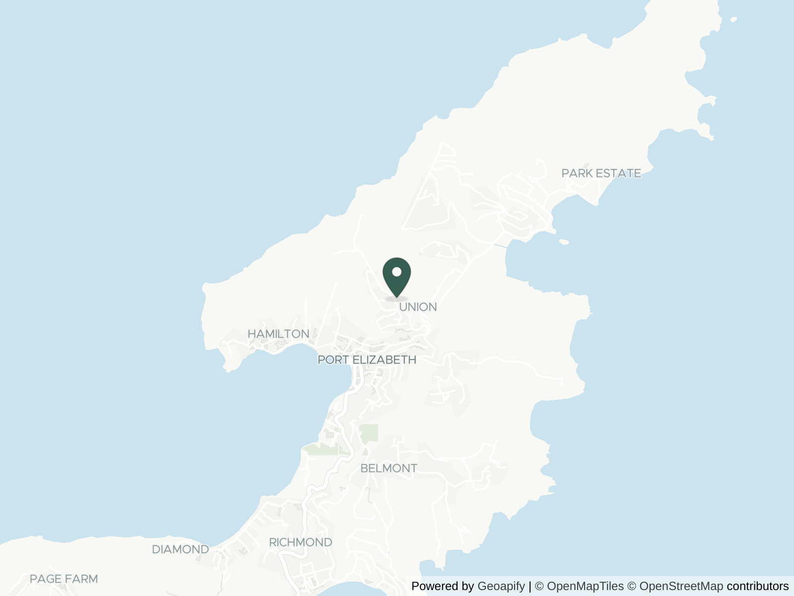Map of The Grenadines: Bequia