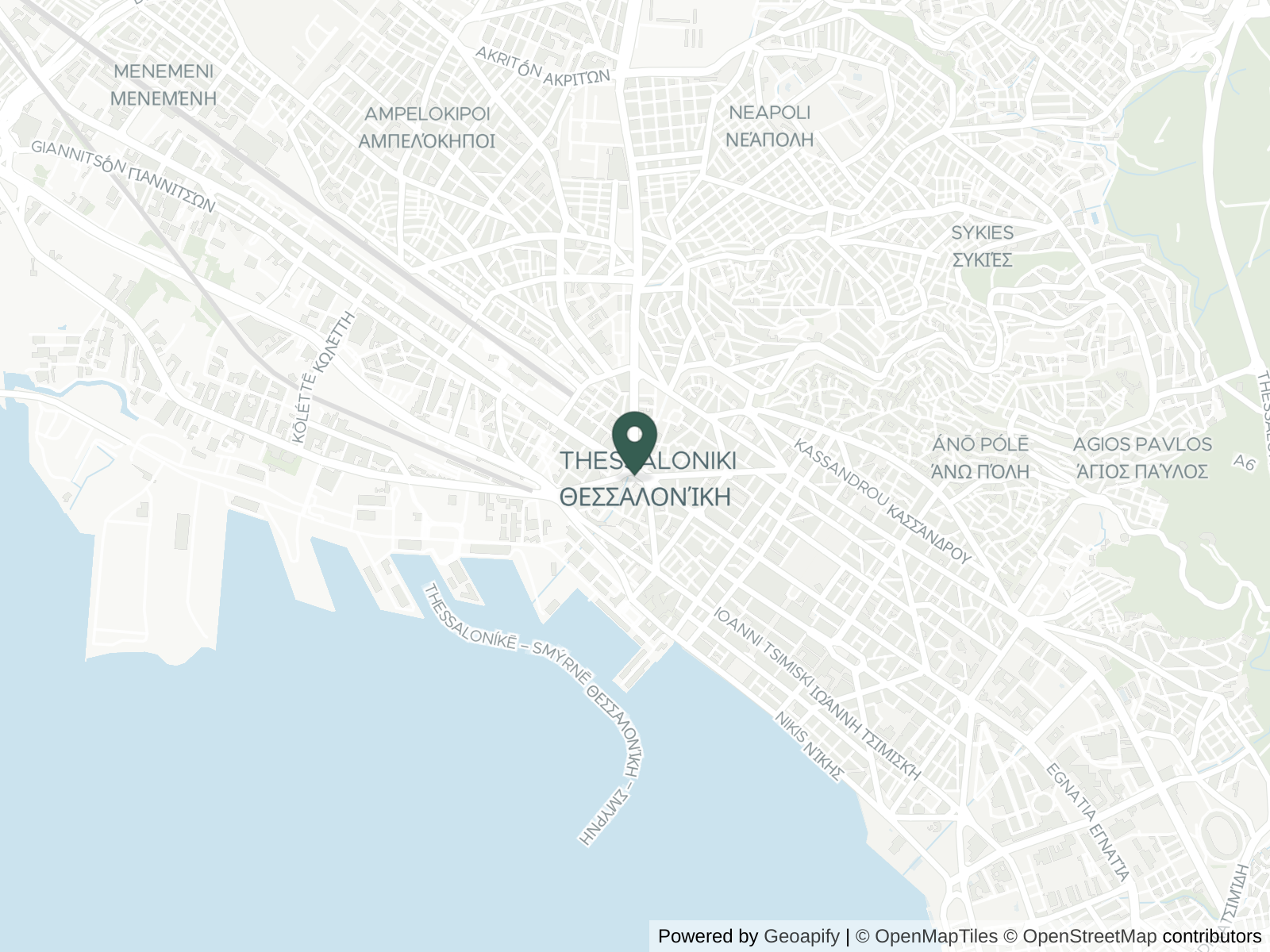 Map of Thessaloniki