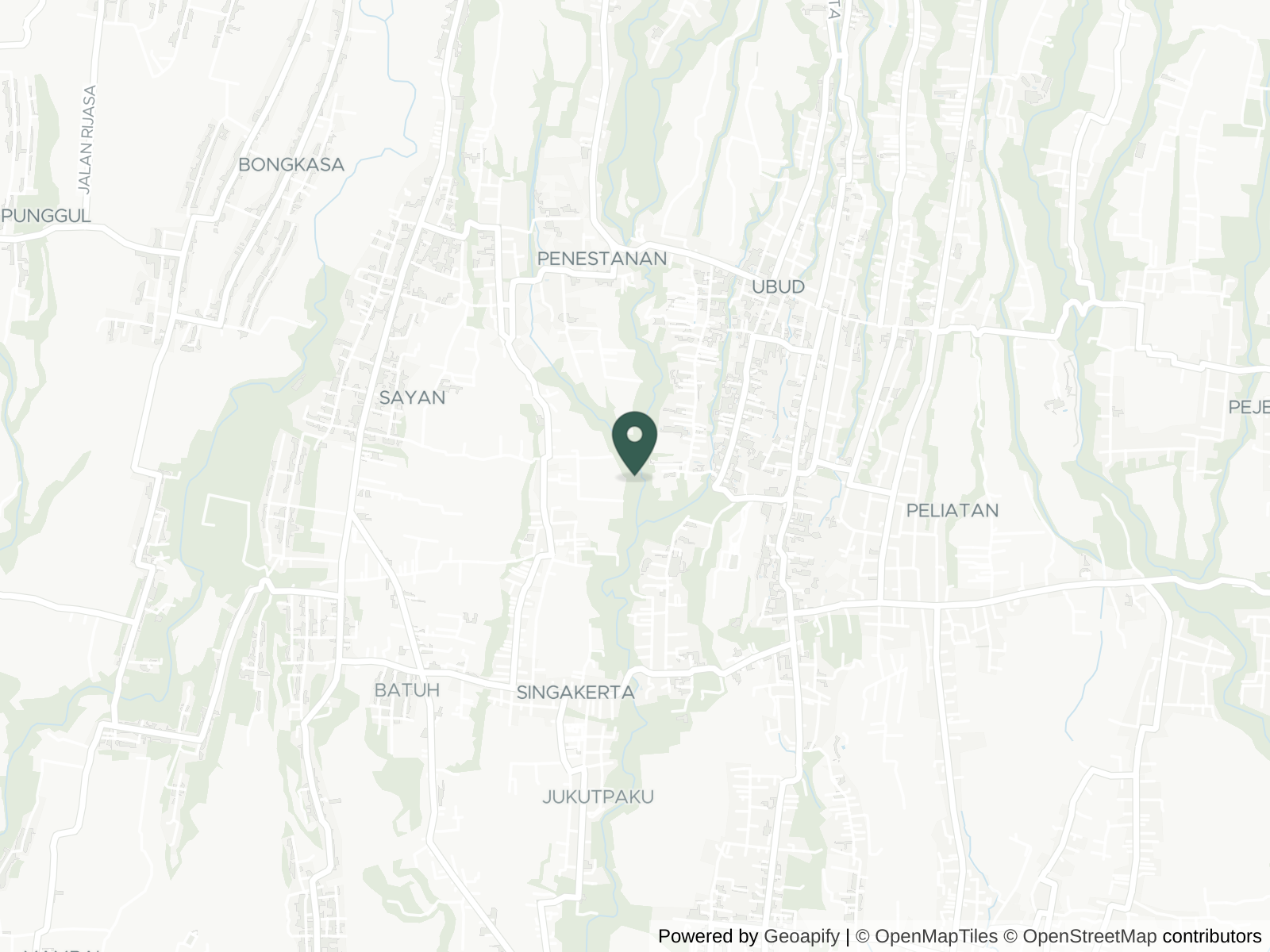 Map of Ubud