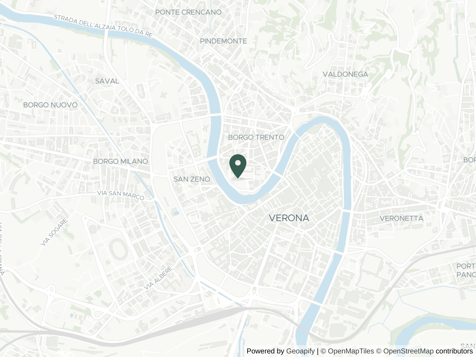 Map of Verona