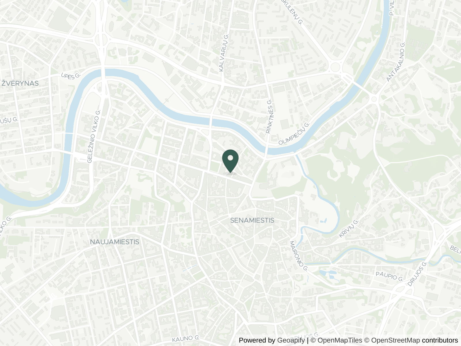 Map of Vilnius